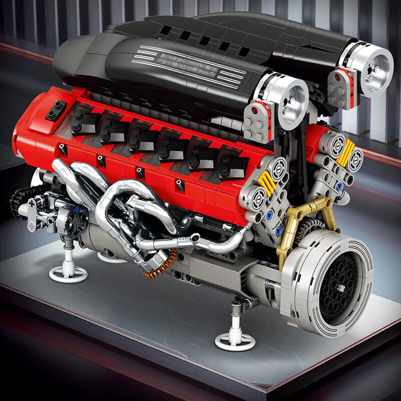 Legendary Prancing Horse V12 Engine 1239Pcs-4