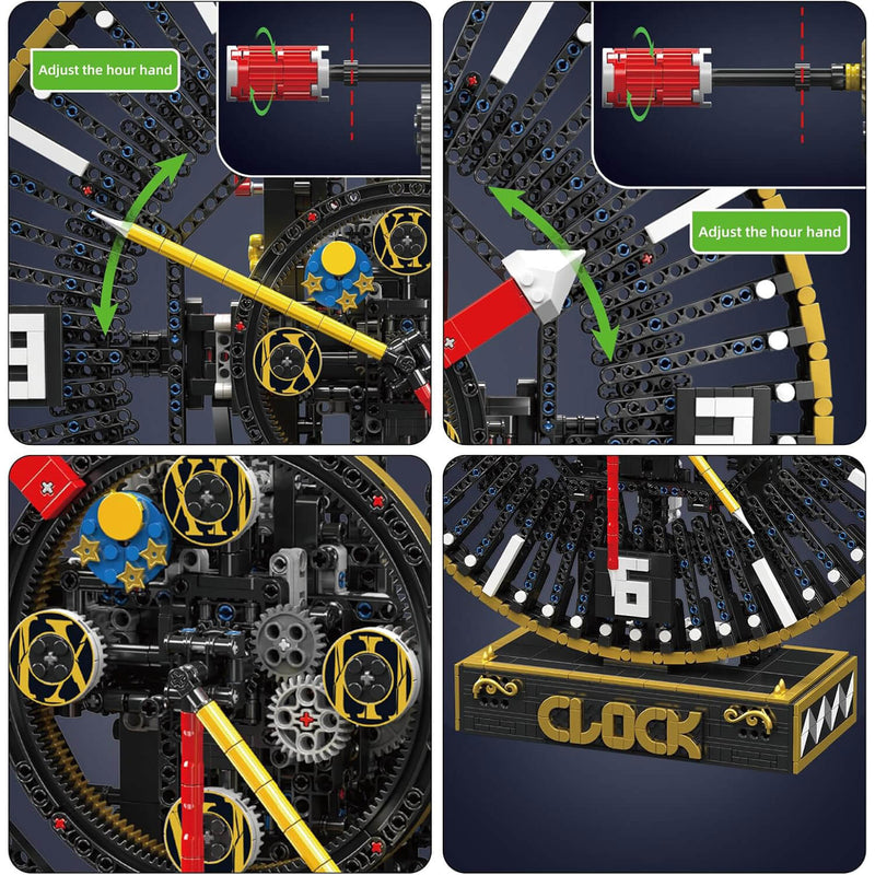 Motorised Steam Punk Mechanical Clock 3674PCS-3