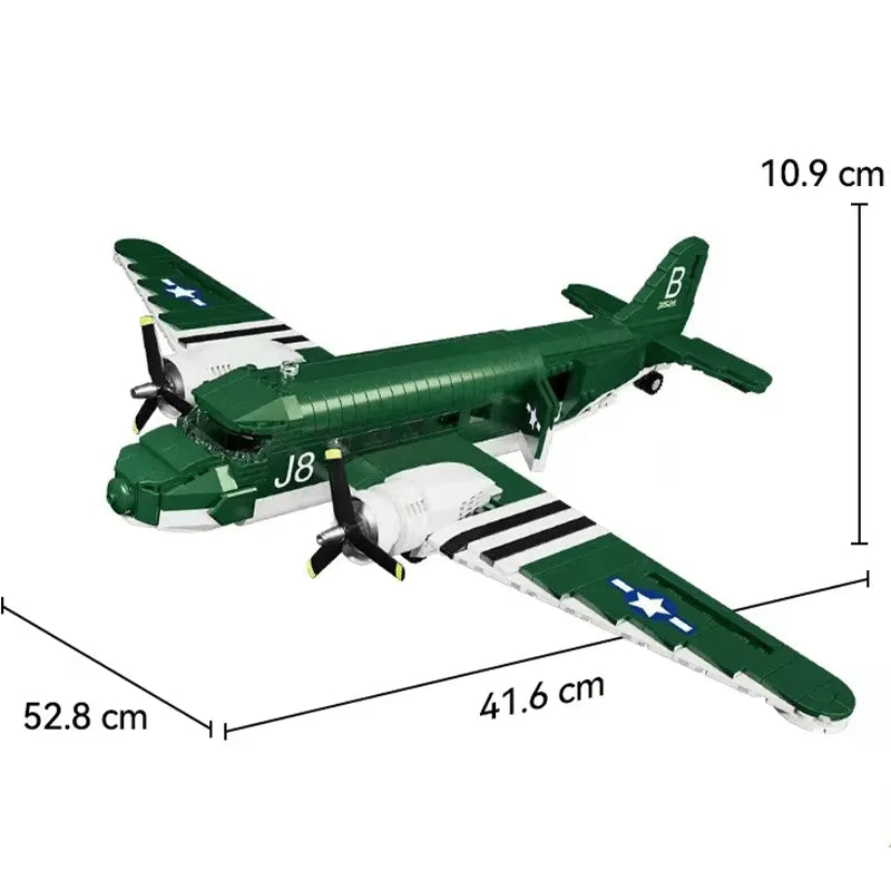C47 Transport Aircraft 865pcs-4