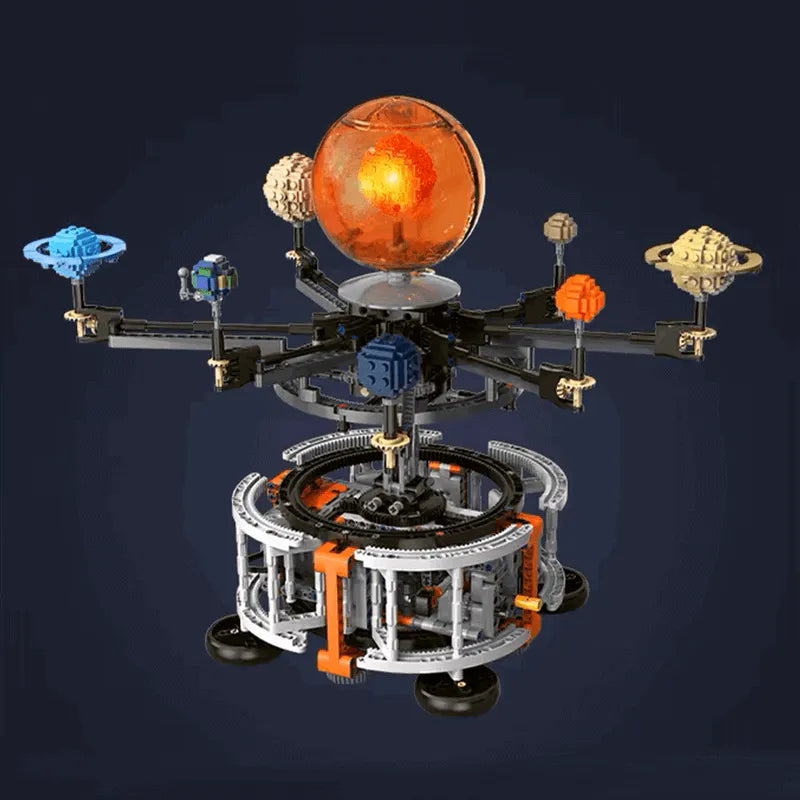 Motorised Rotating Solar System 1281pcs-1