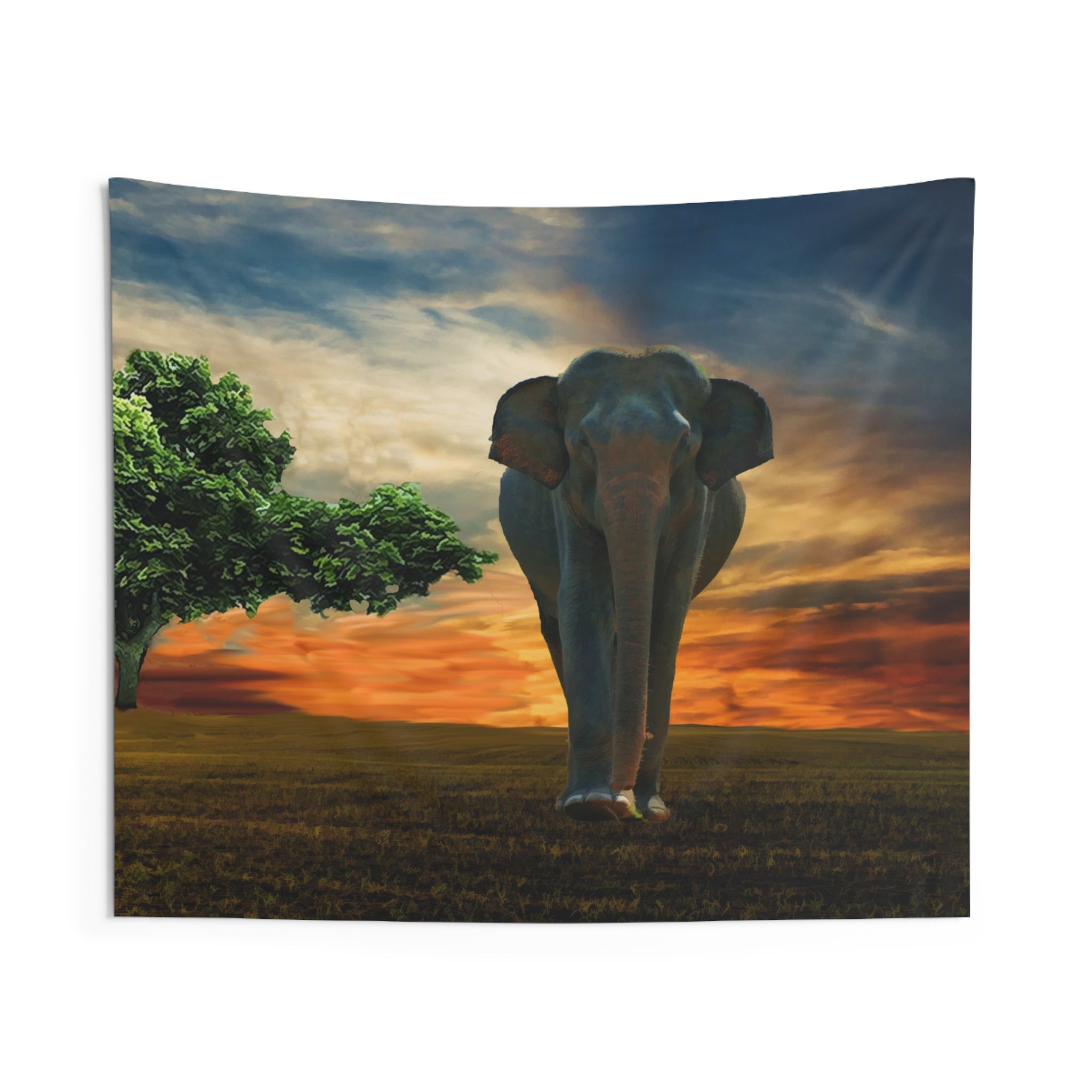 Elephant & Tree Tapestry-2