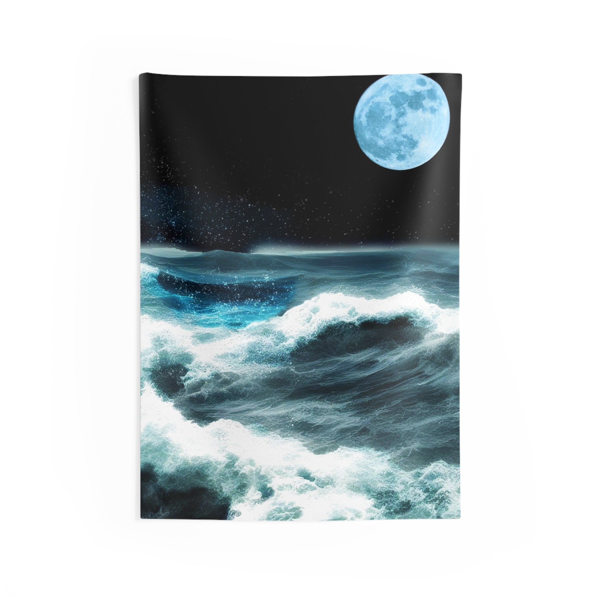 Sea Storm & Moon Tapestry-0