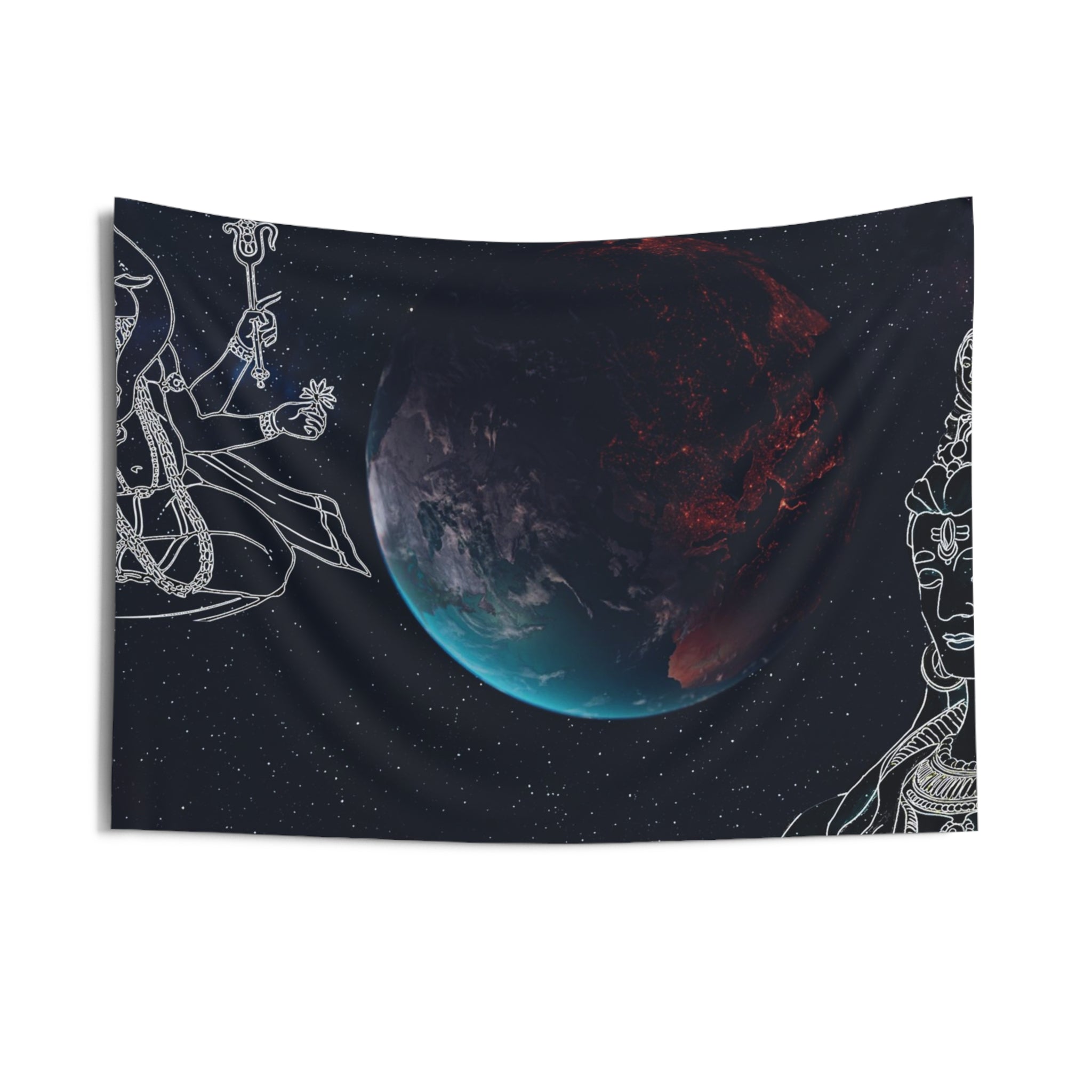 Shiv And Ganesha Tapestry-2