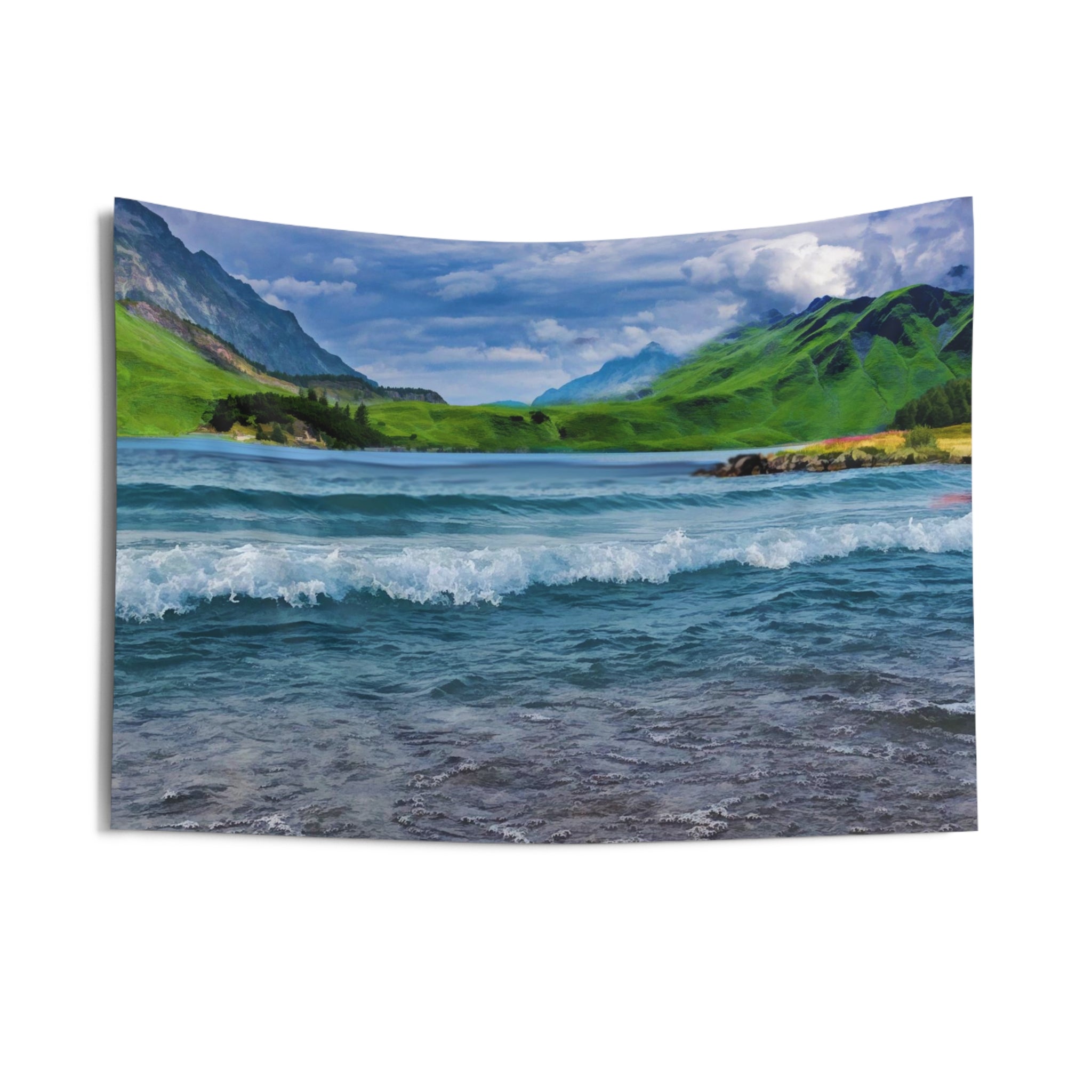 Mountain River Tapestry-2