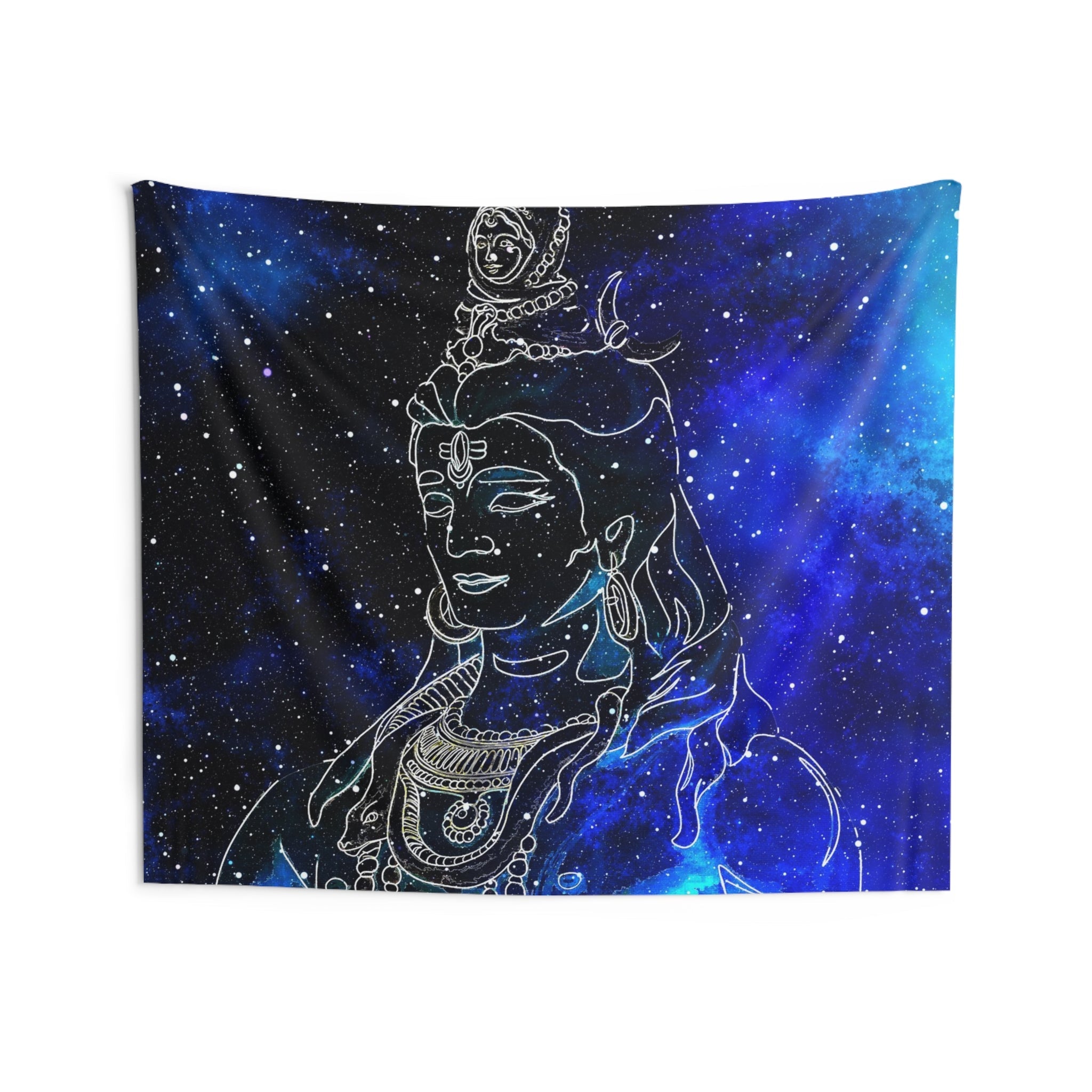 Blue Shiva Tapestry-3