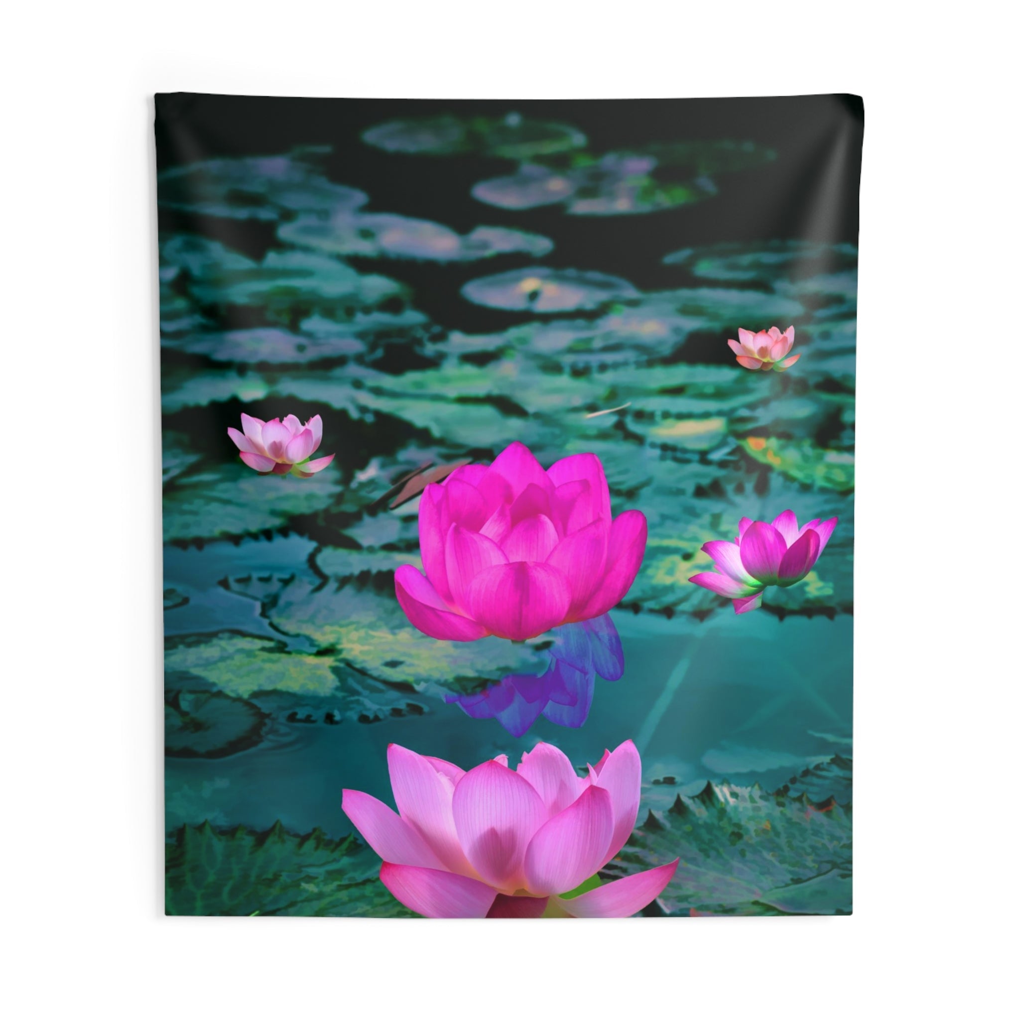 Lily Flower Leaf Tapestry-3