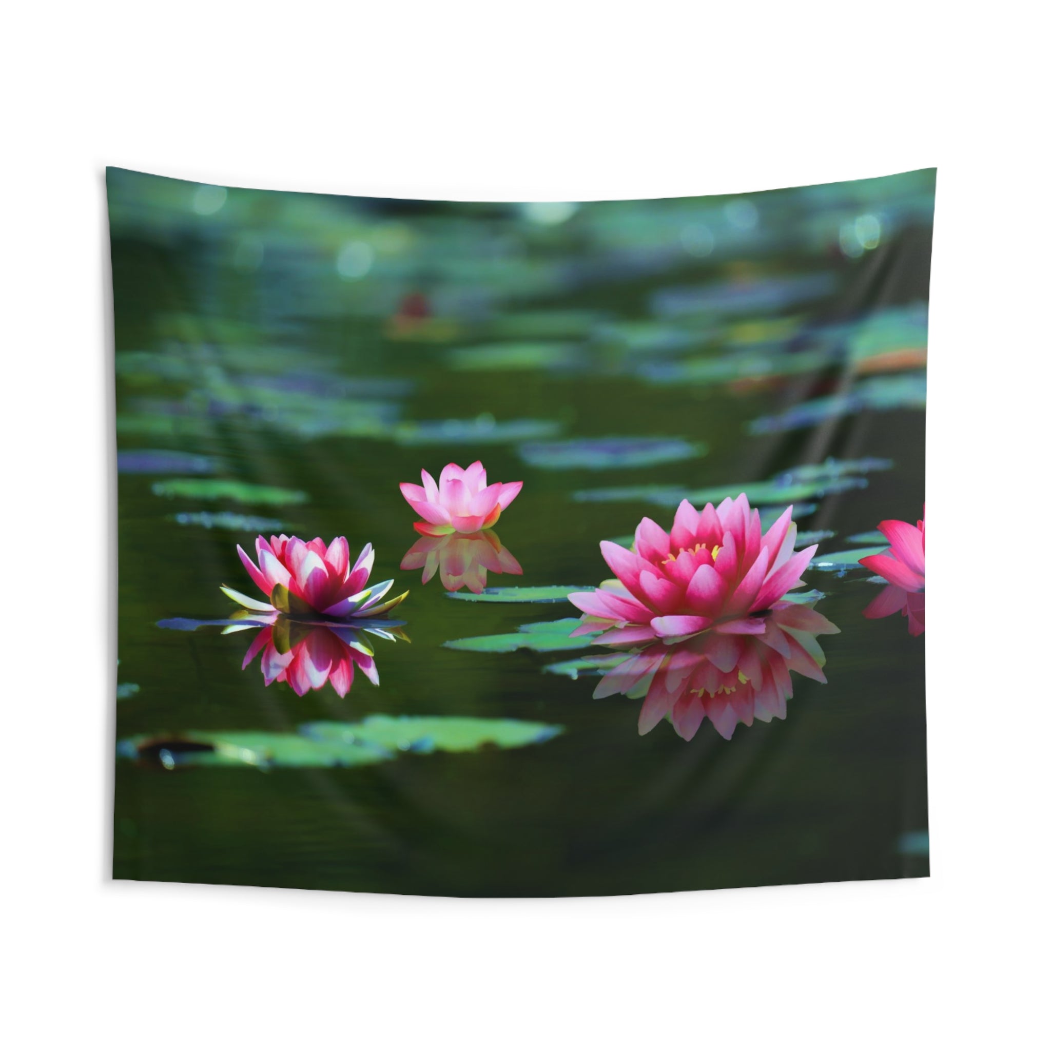 Lily Pink Flower Tapestry-1