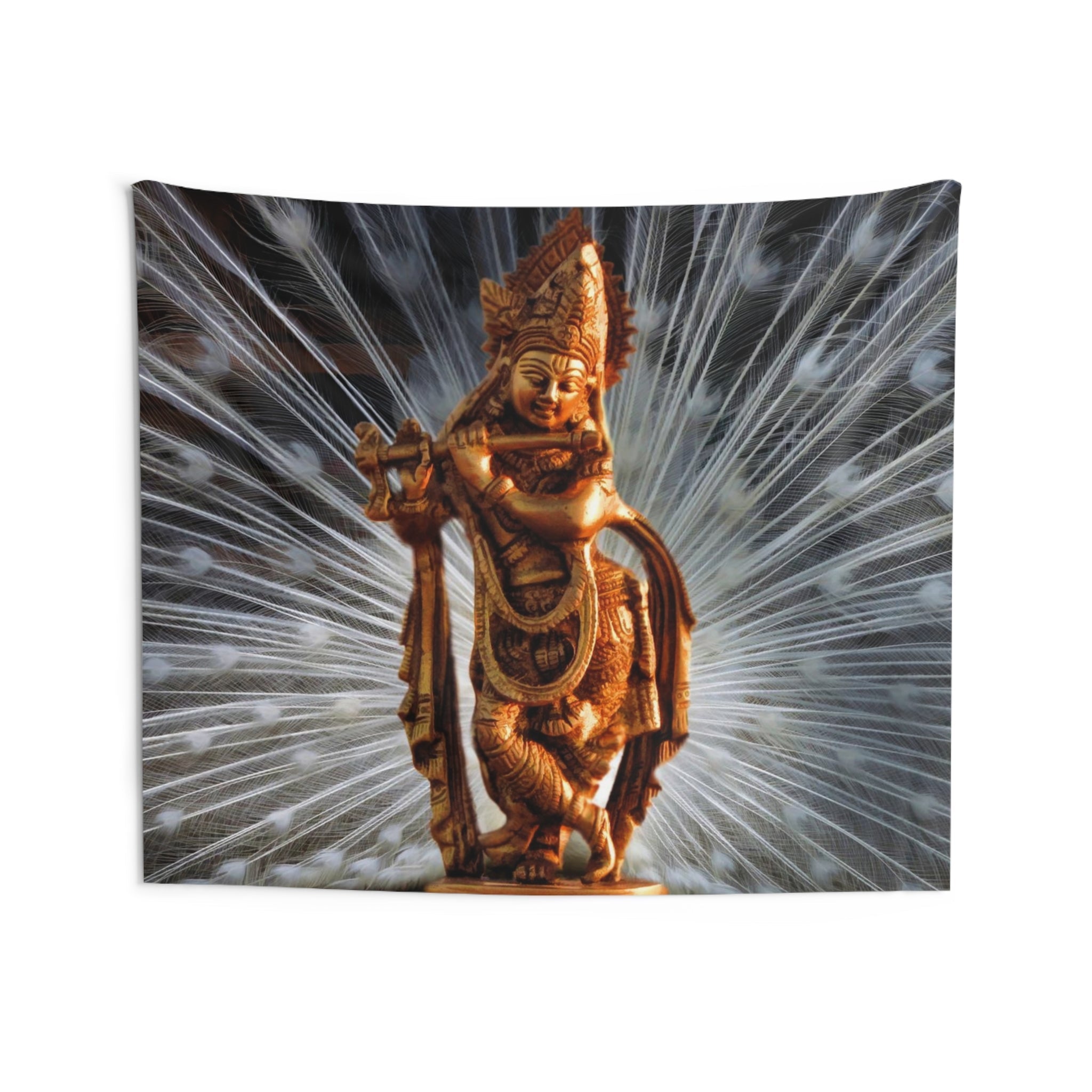 Krishna Peacock feather Tapestry-3