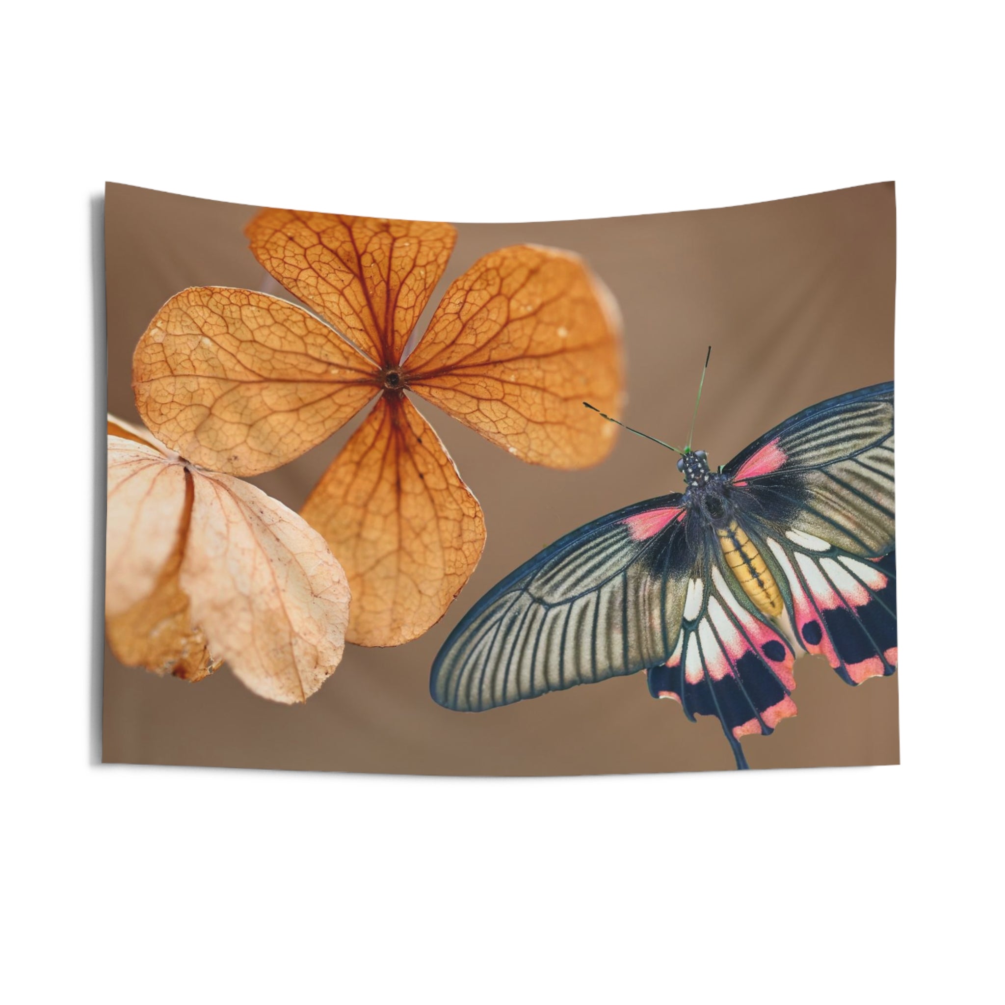 Butterfly & leaves Tapestry-2