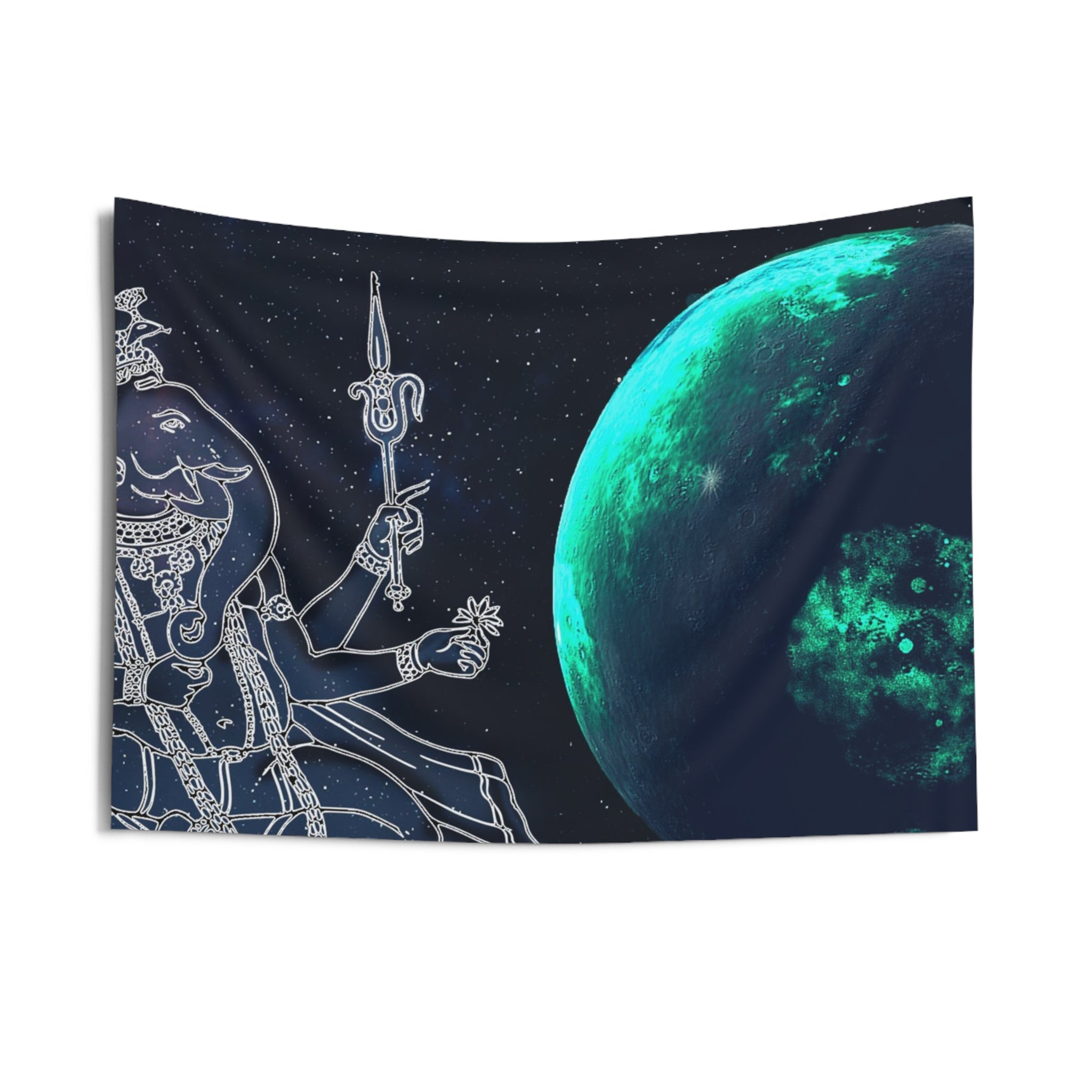 Ganesha Moon Tapestry-2