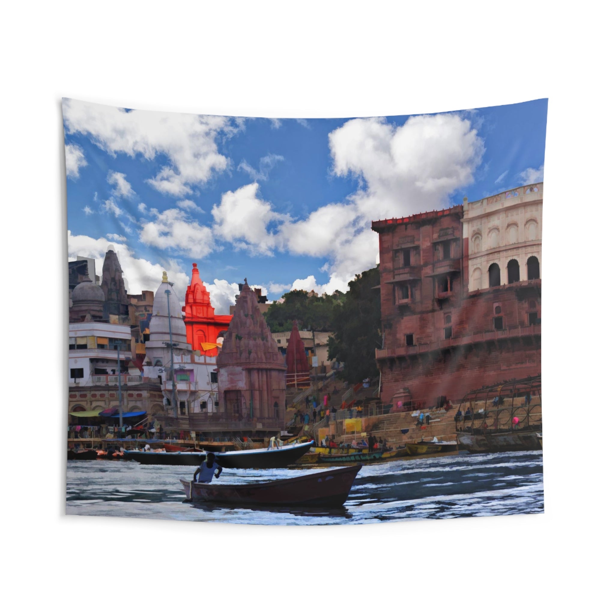 Varanasi Ganga River Tapestry-1