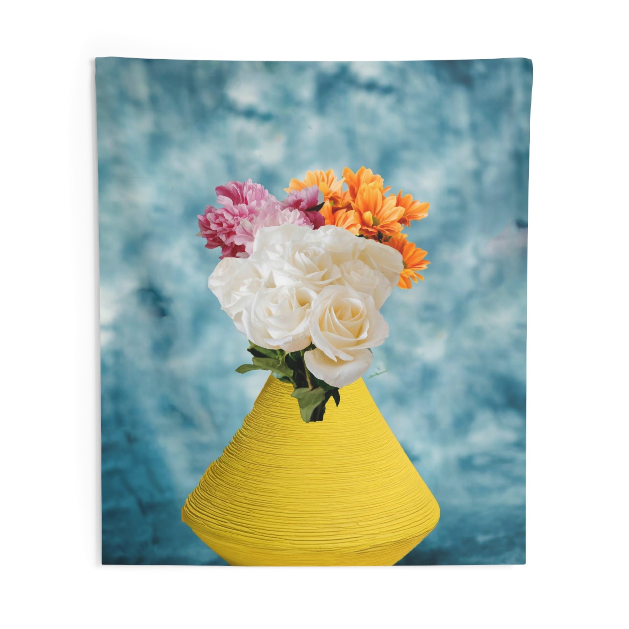 Yellow Flower Vase Tapestry-3