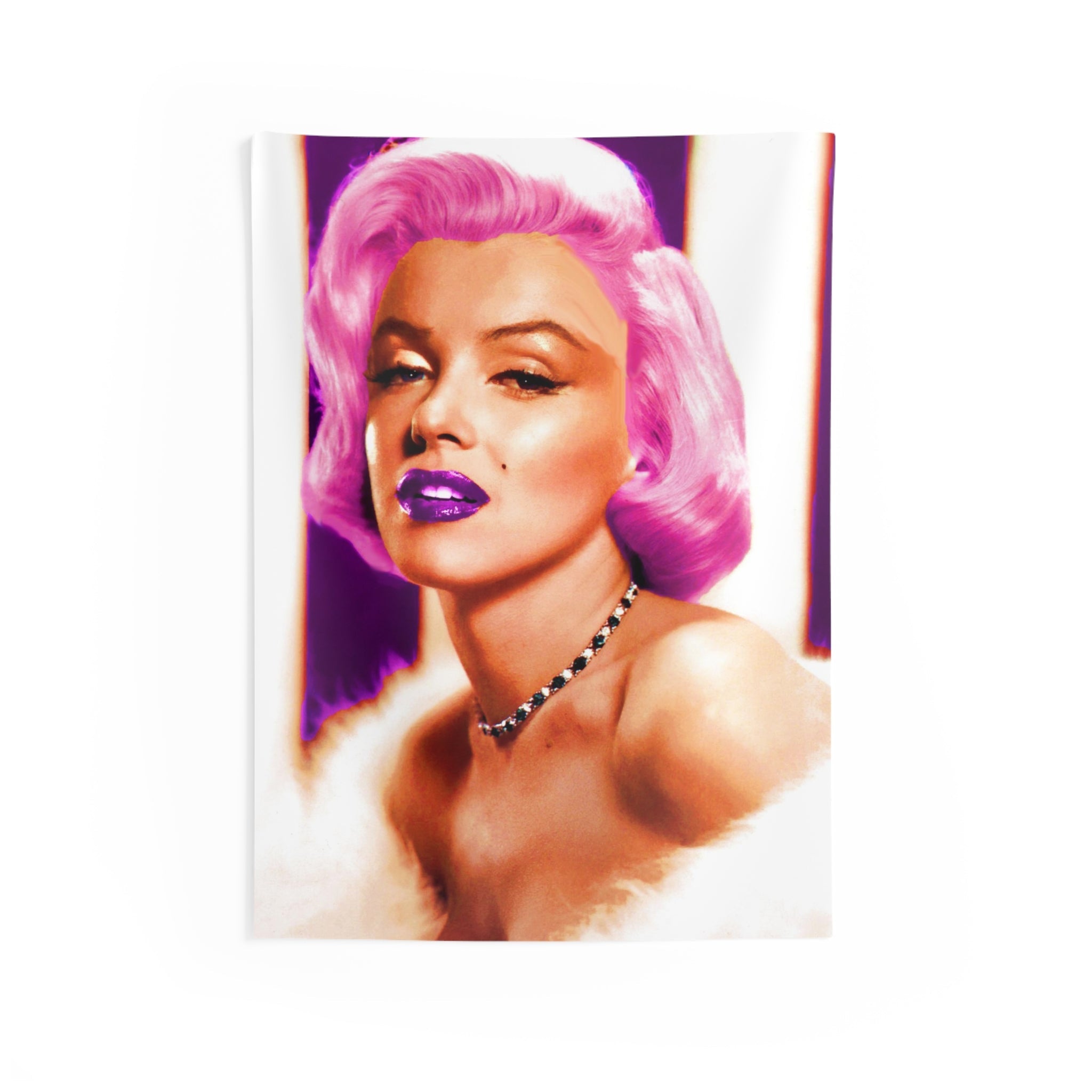 Marilyn Purple Hair Tapestry-0
