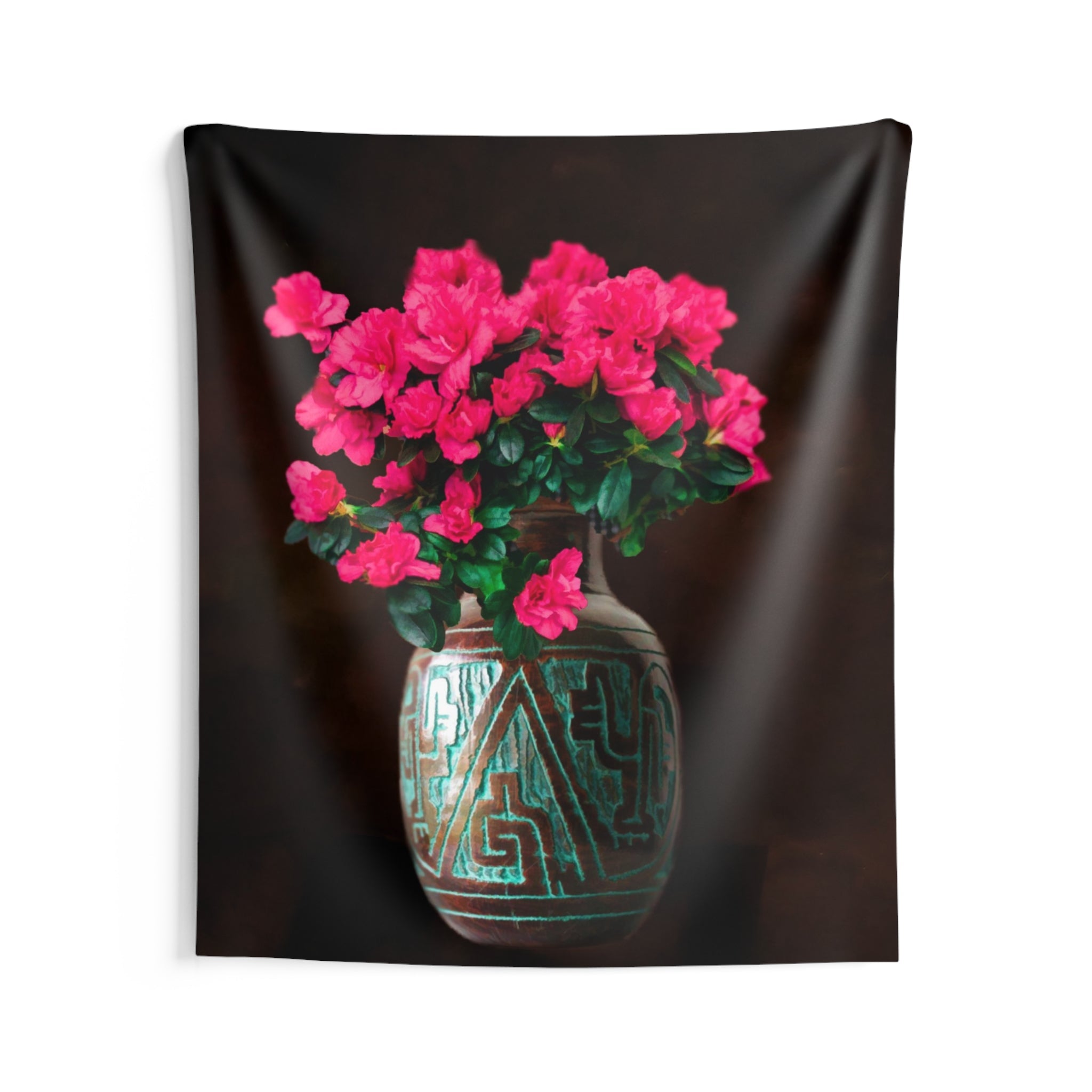 Vintage Vase Flower Tapestry-2