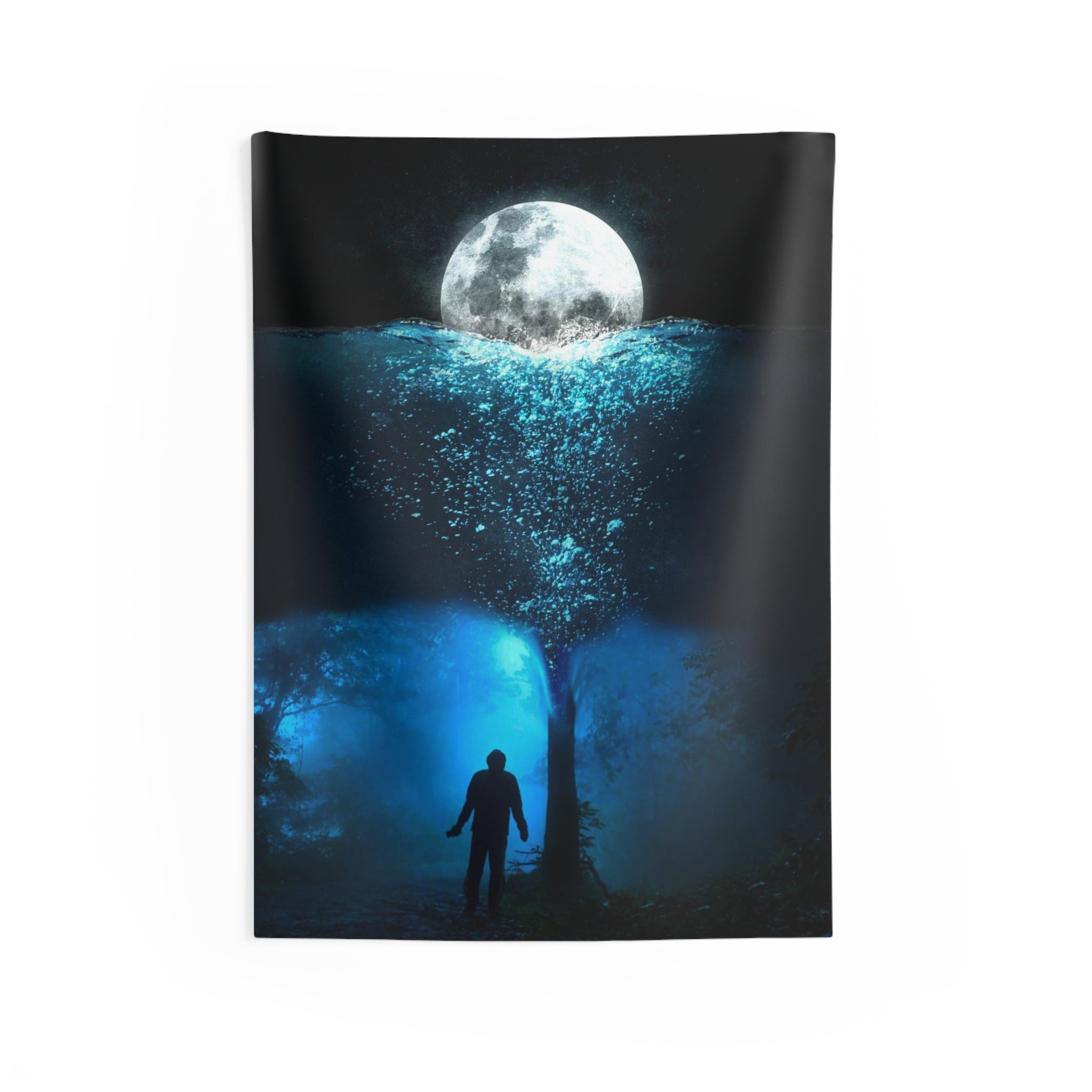 Man underwater Tapestry-0