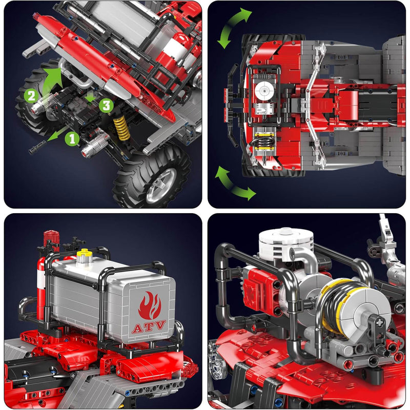 Remote Controlled Fire Rescue ATV 2099PCS-4