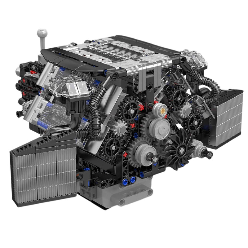 Twin Turbo W12 German Engine 870pcs-1