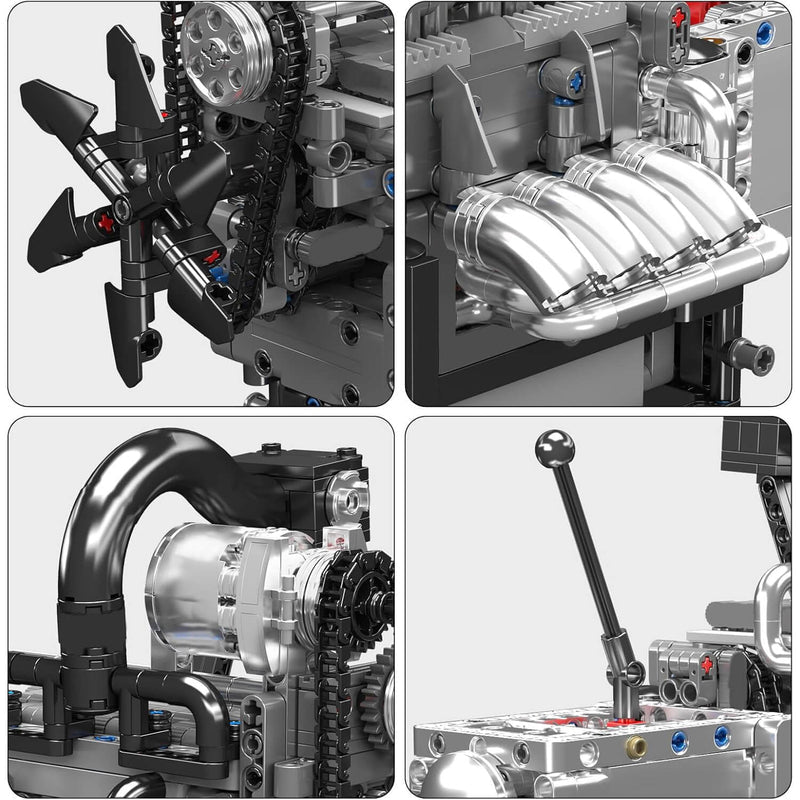 Motorised Rotary Engine 1129Pcs-3