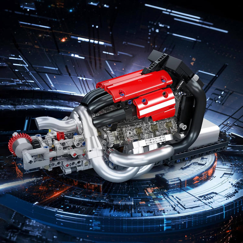 Grand Prix Race Car Engine 979Pcs-4