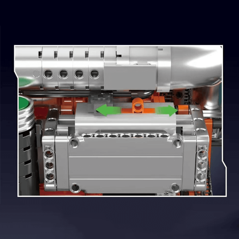 Ultimate Inline-6 Truck Engine Model Kit 3235pcs-3