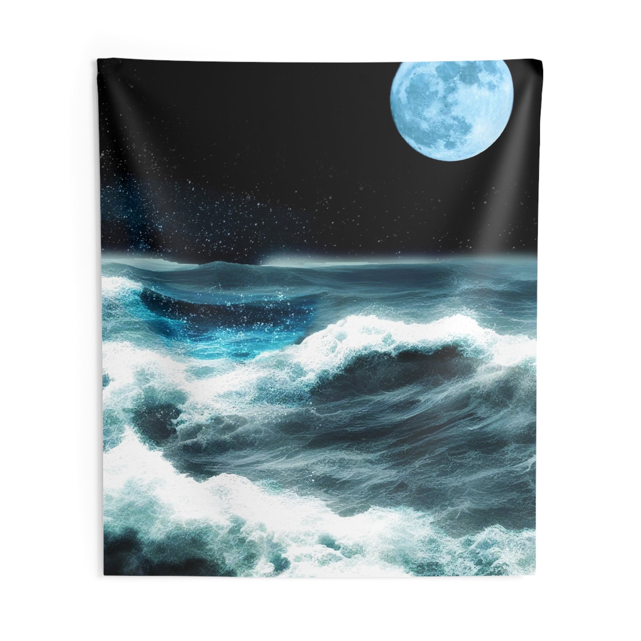 Sea Storm & Moon Tapestry-3
