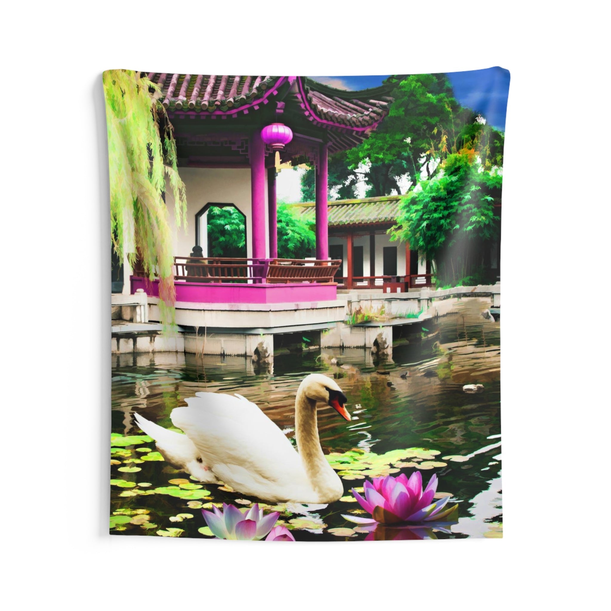 Swan Lily Tapestry-2