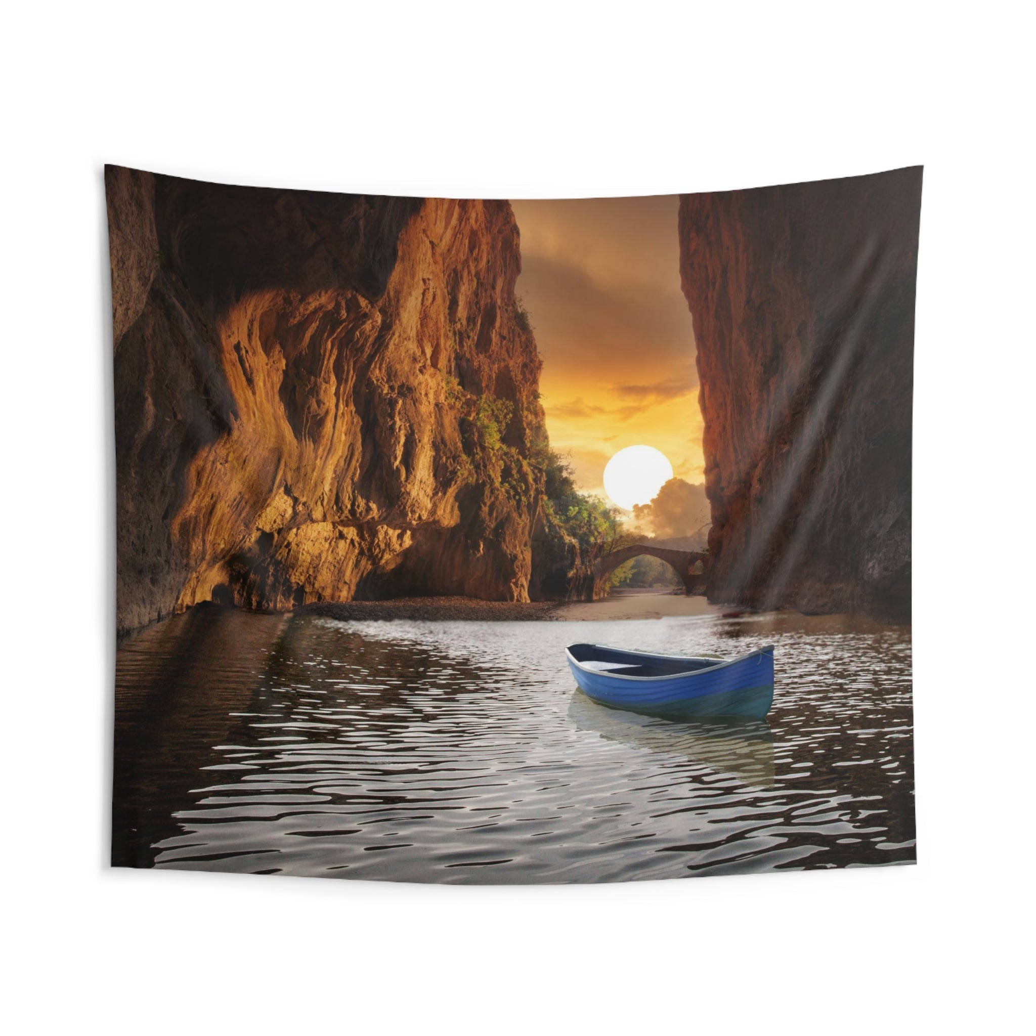 Sunrise Sea Cave Tapestry-1