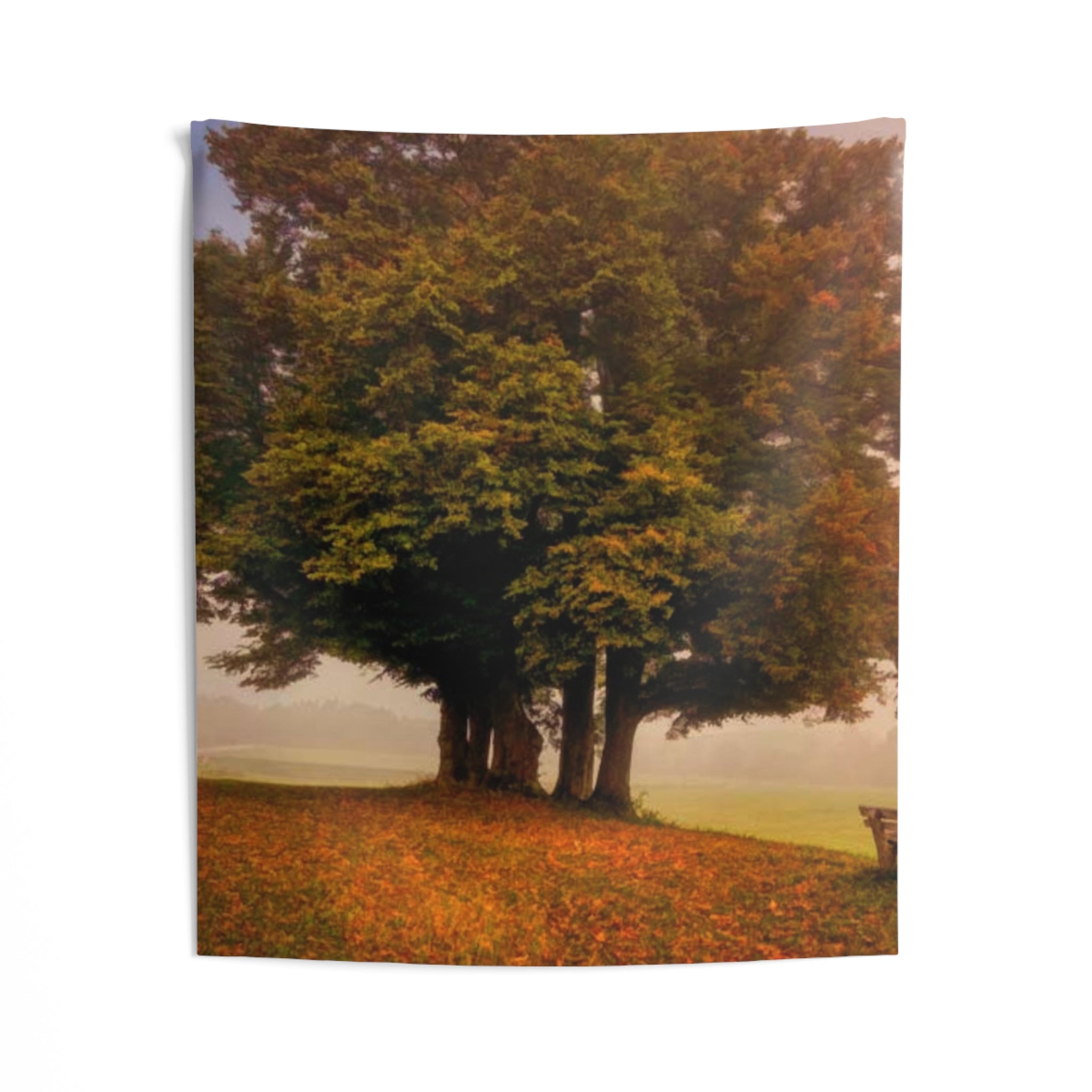 Couple Under Tree Oil Tapestry-1