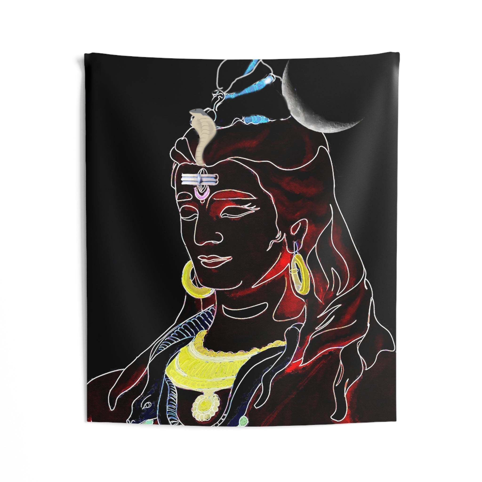 Shiva Glow in Dark Tapestry-1