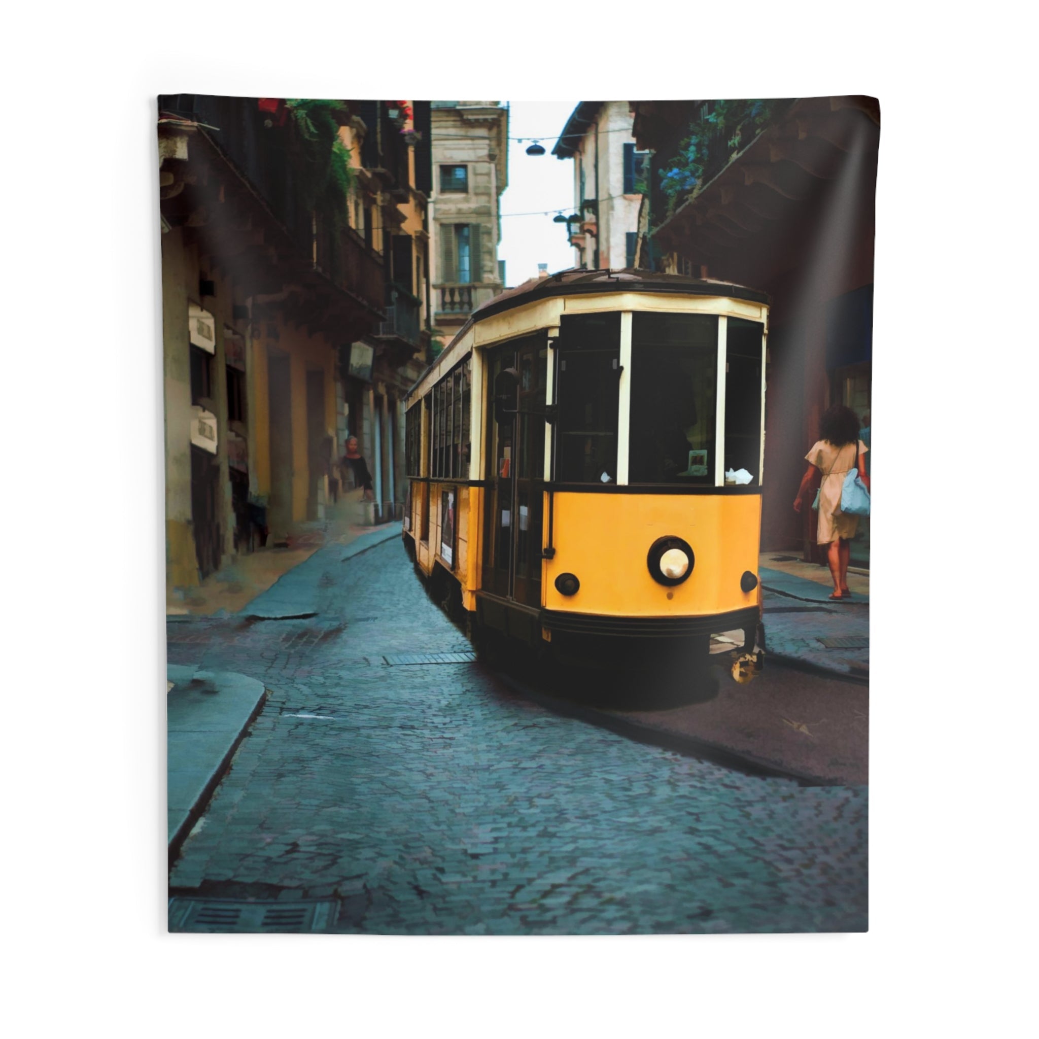 Street Tram Tapestry-3