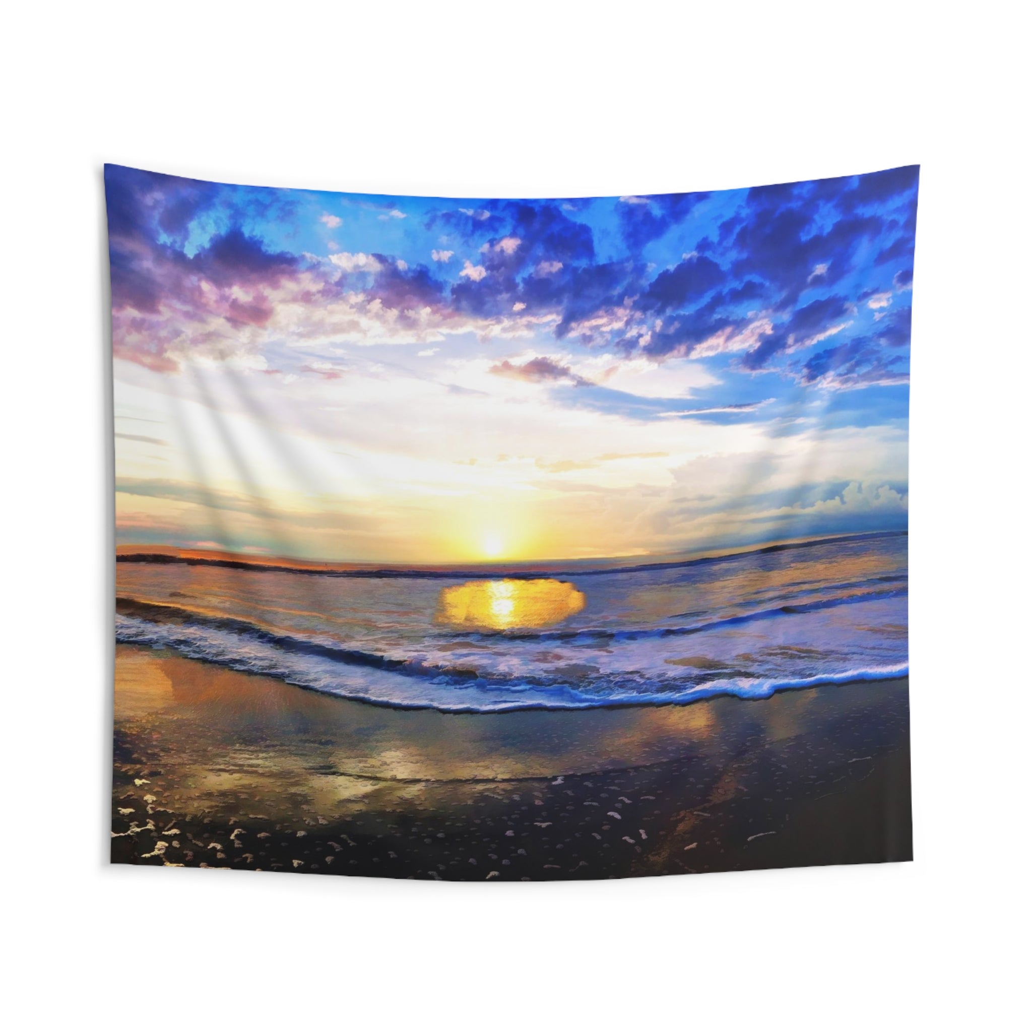 Beach Sunset Tapestry-1