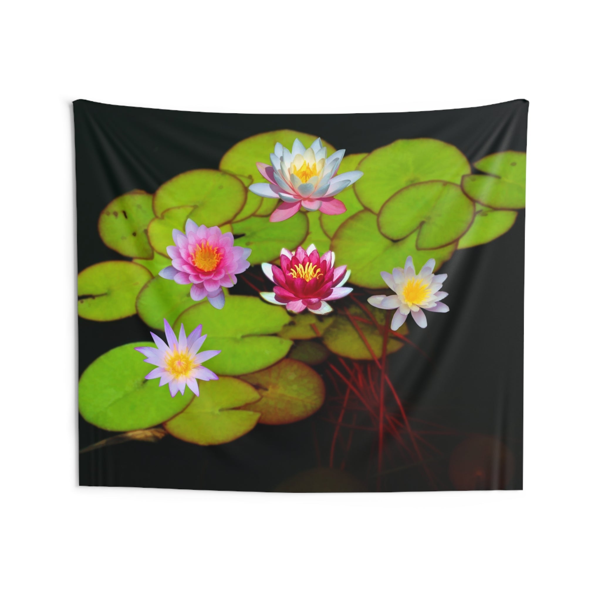 Lily Flower With Stem Tapestry-3