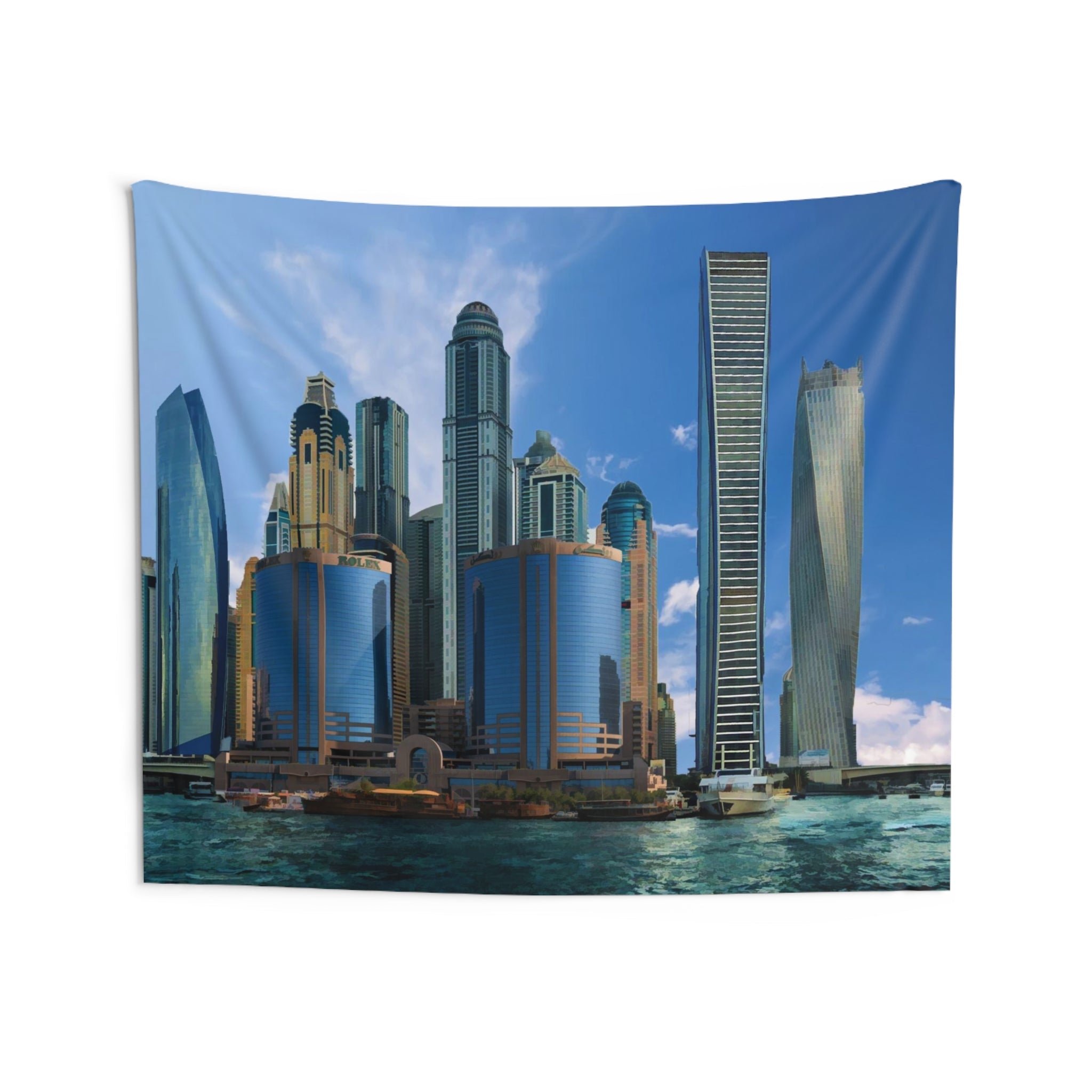 Dubai Skyline Tapestry-3