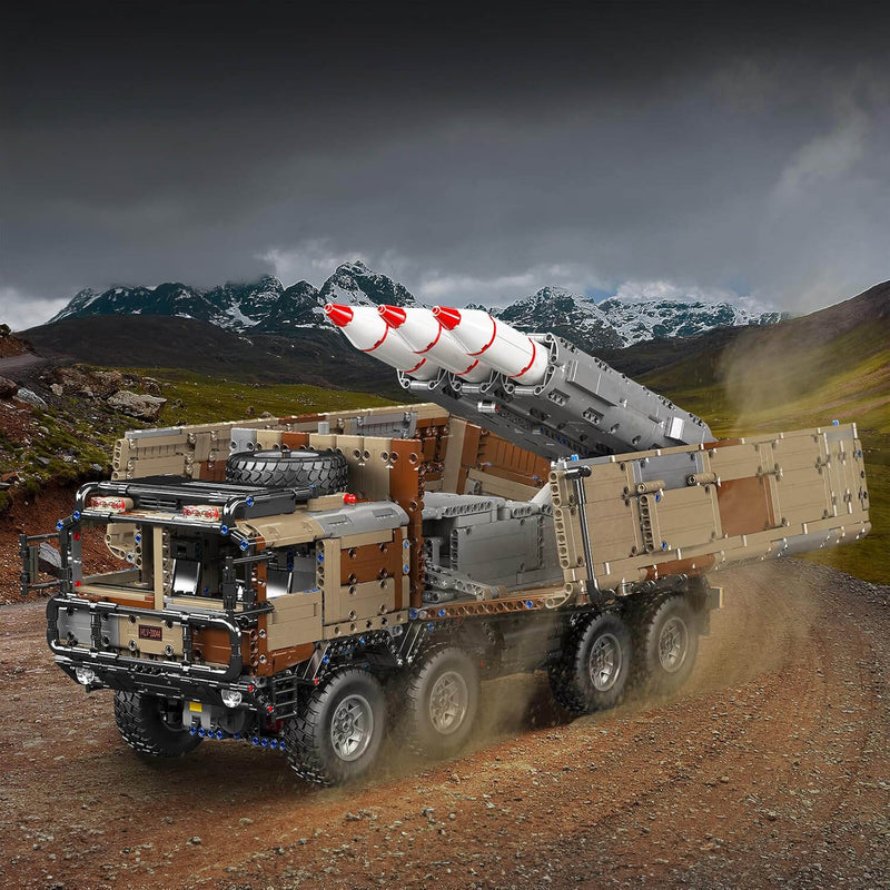 Desert Camo Missile Launcher Truck 3593Pcs-4