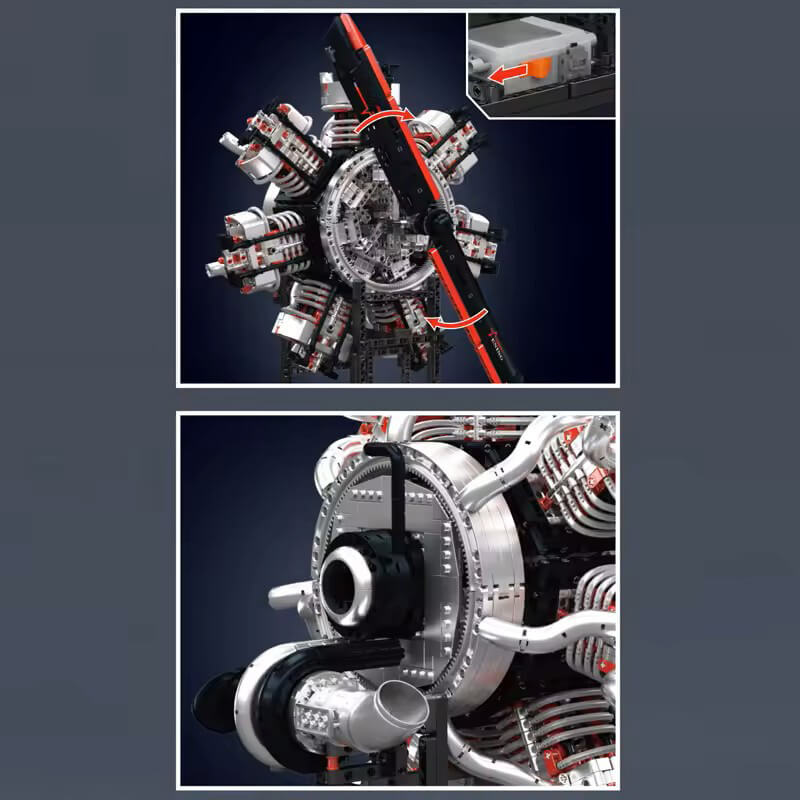 The Ultimate Radial Aircraft Engine 3088Pcs-4