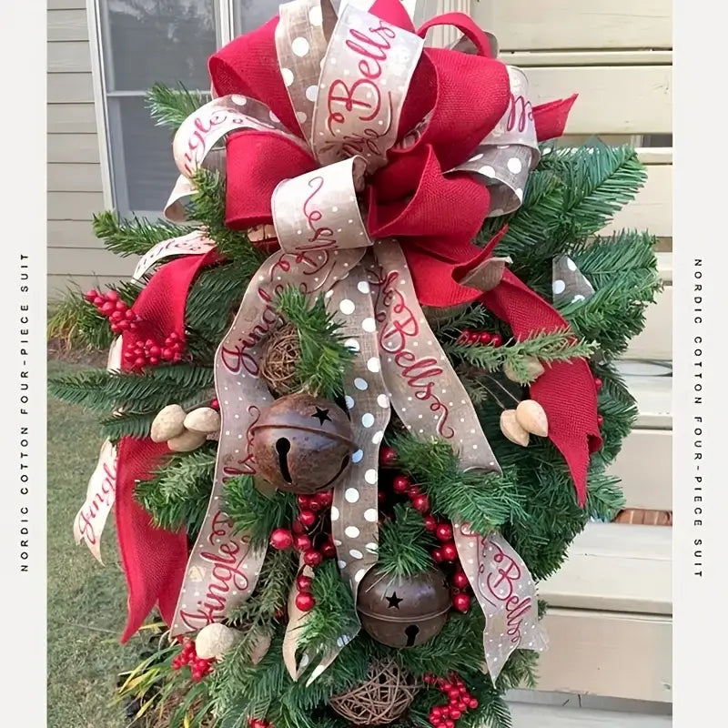 Joyful Door Adornments: Festive Christmas Ornaments-3