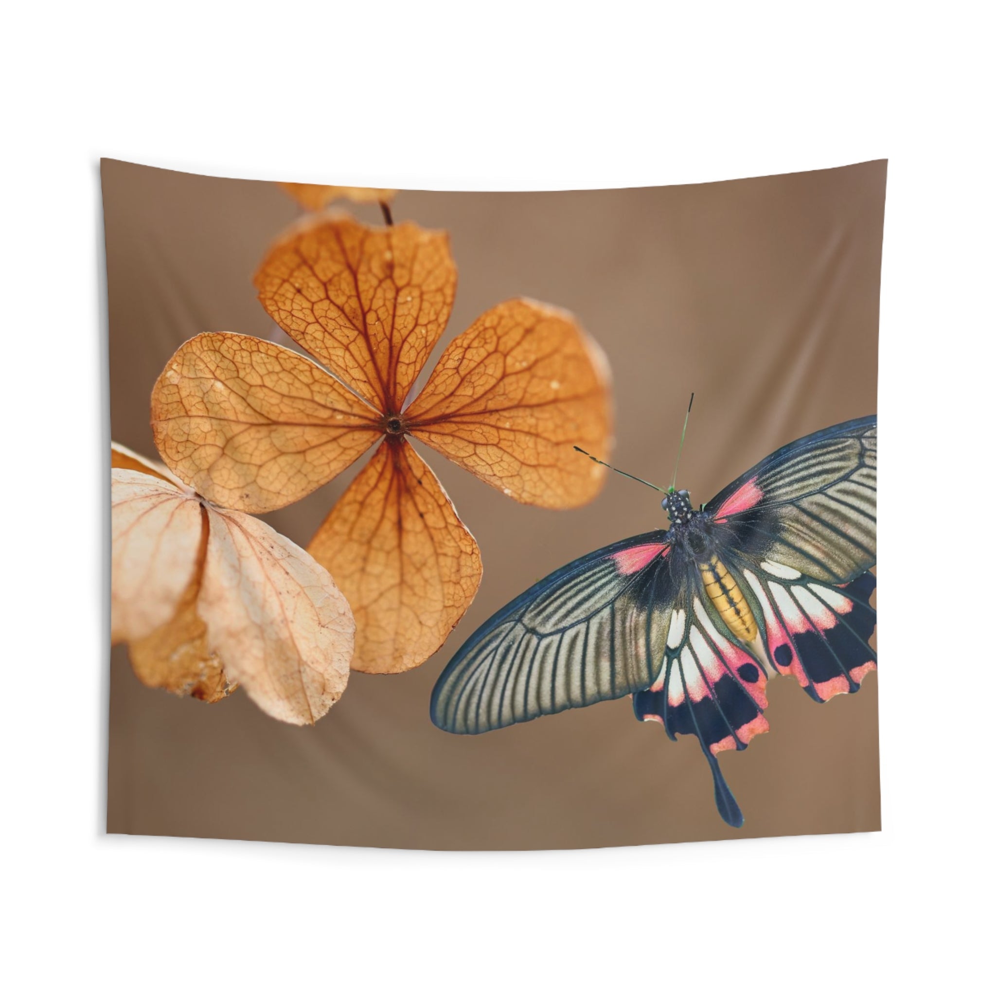 Butterfly & leaves Tapestry-1