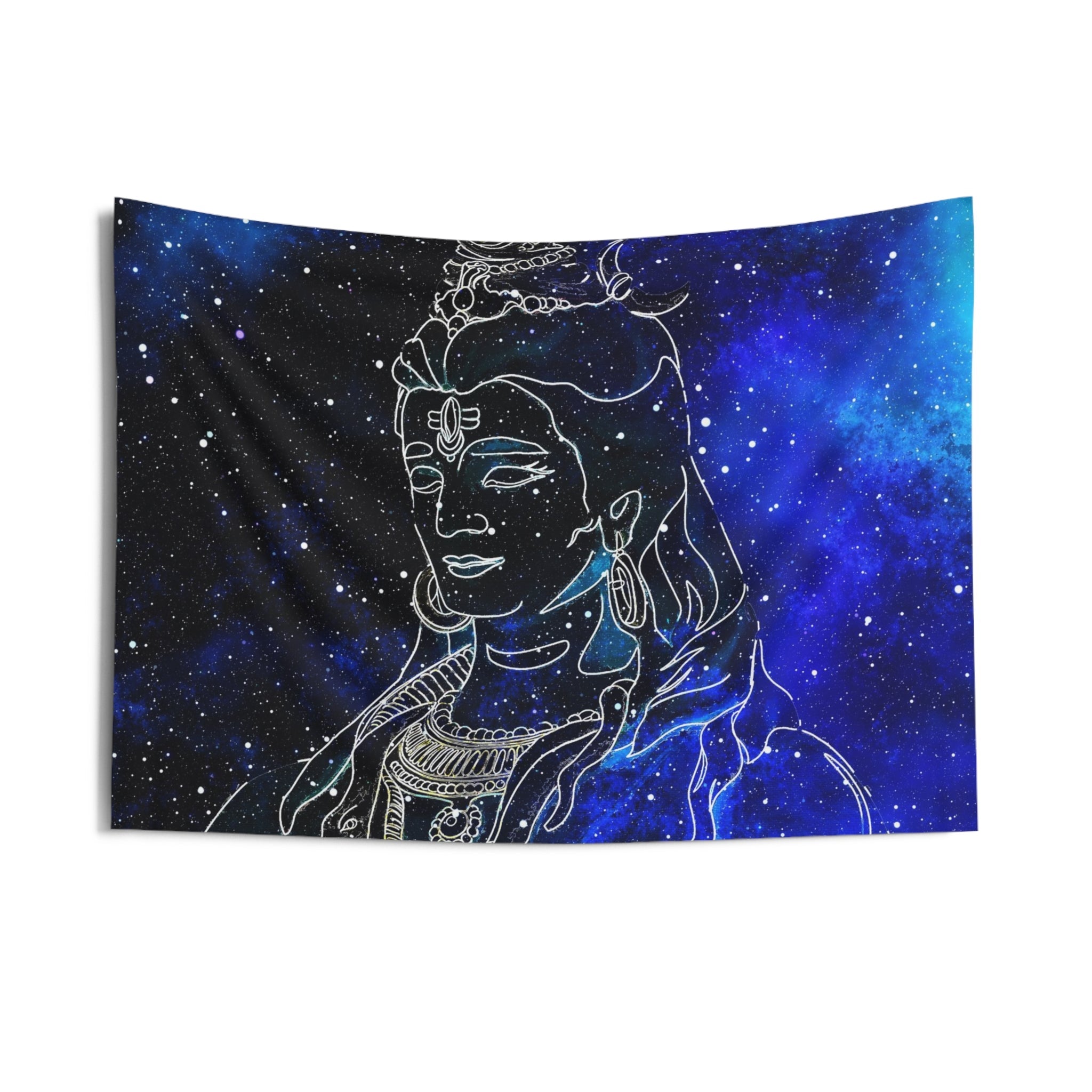 Blue Shiva Tapestry-2