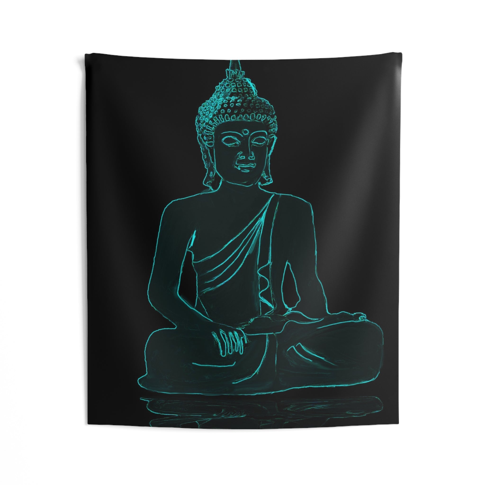 Glow in Dark Buddha Tapestry-1
