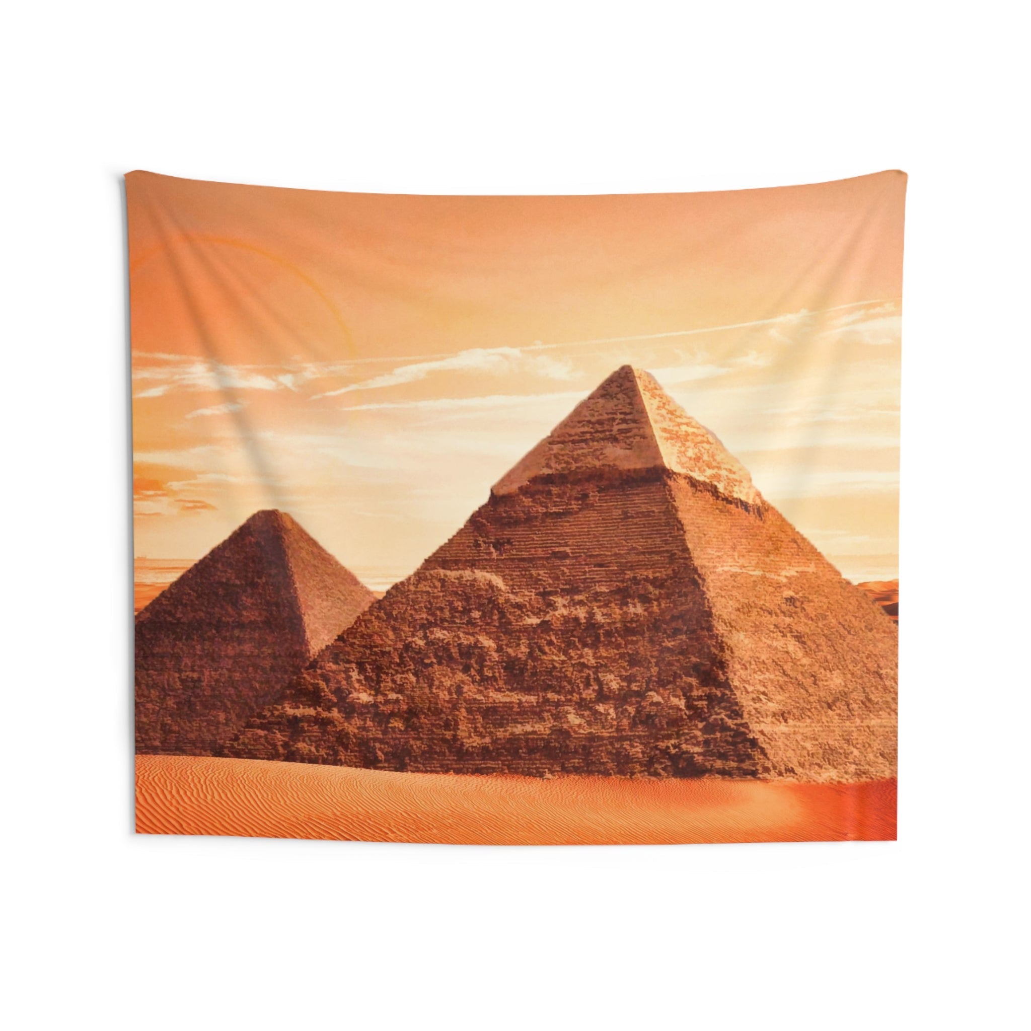 Orange Pyramid Tapestry-3
