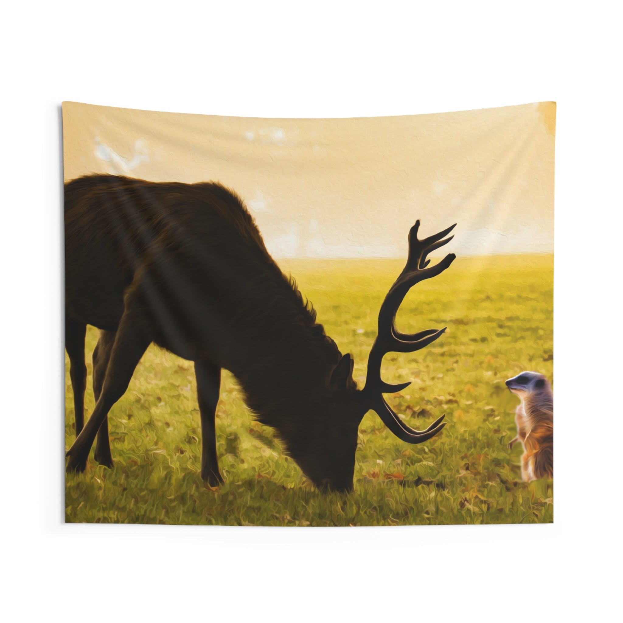 Meerkat and Deer Tapestry-2