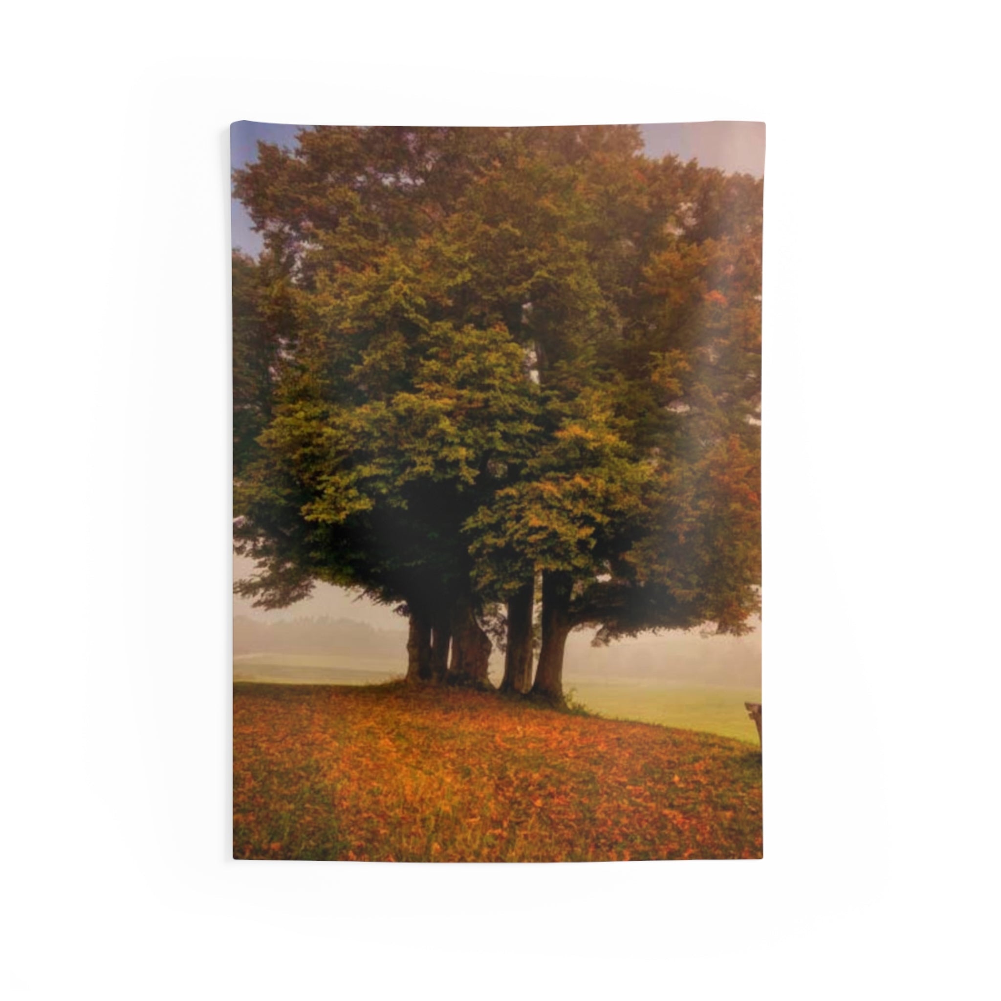 Couple Under Tree Oil Tapestry-0