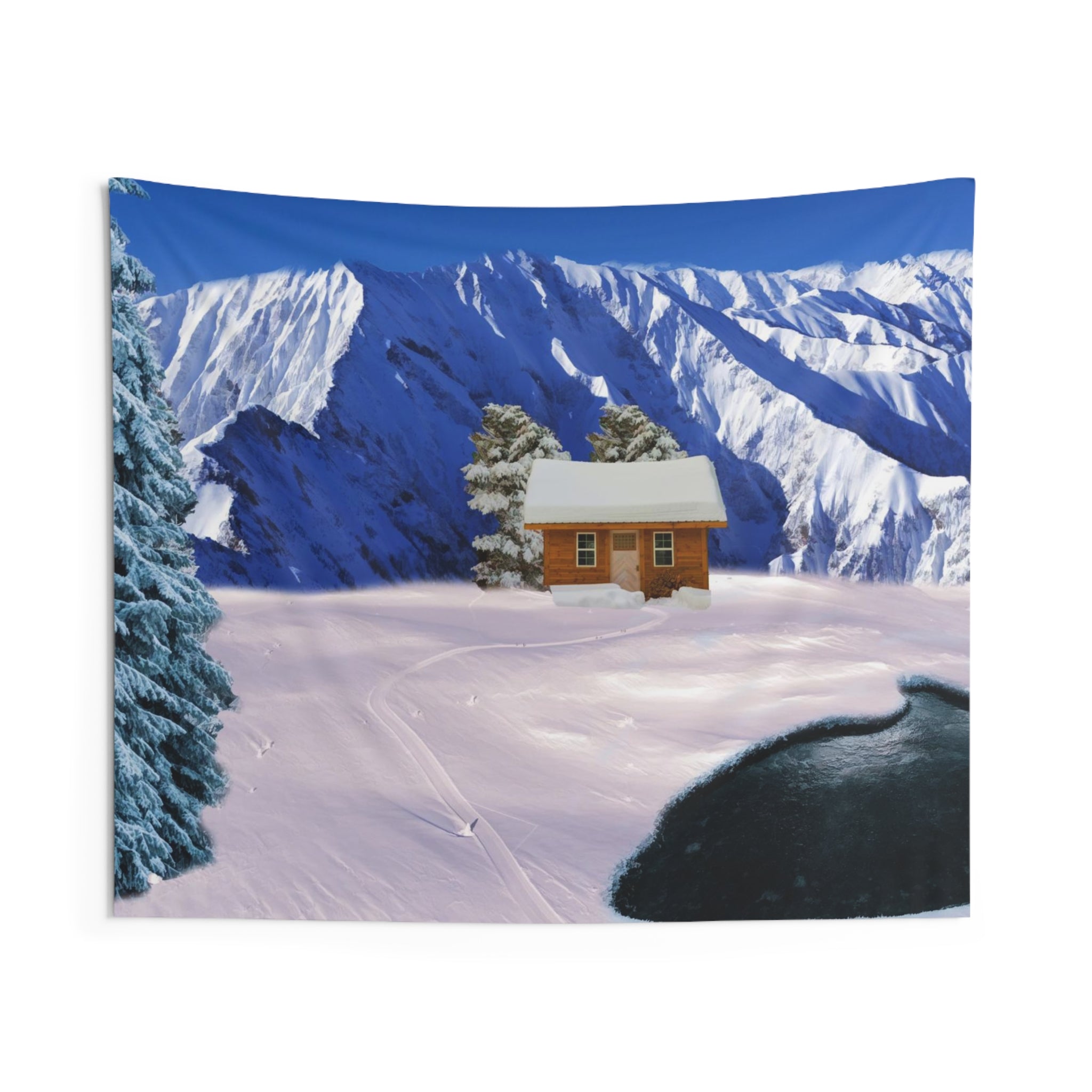 Winter Hut Tapestry-0