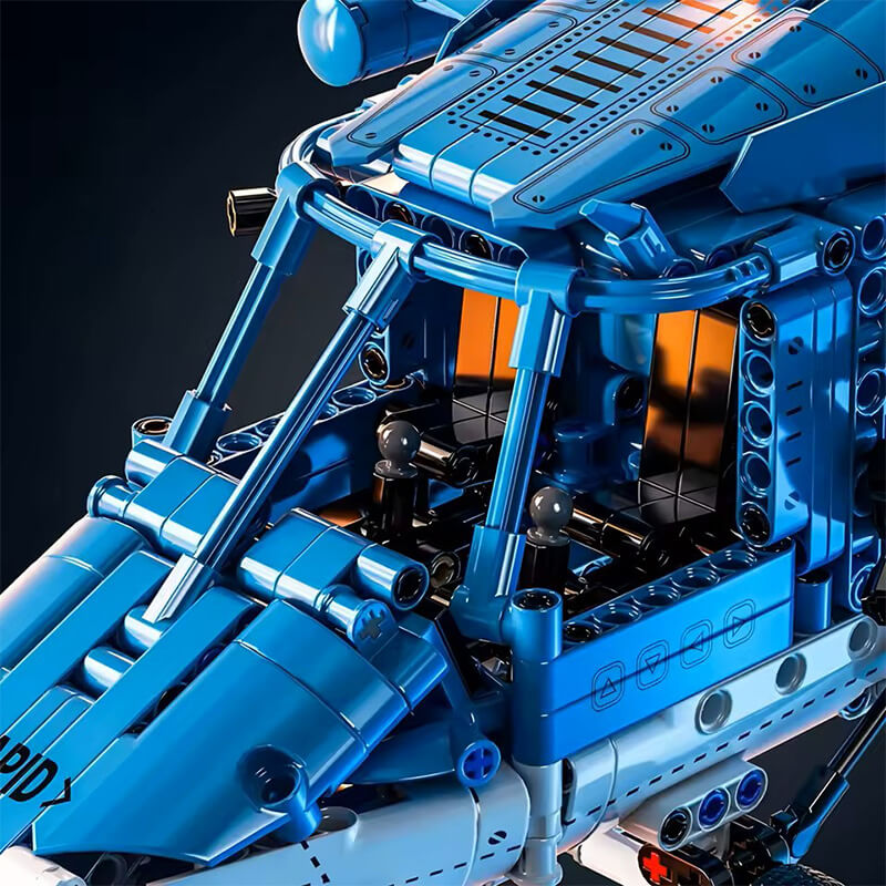 Heavy-Duty Military Helicopter 1710Pcs-4