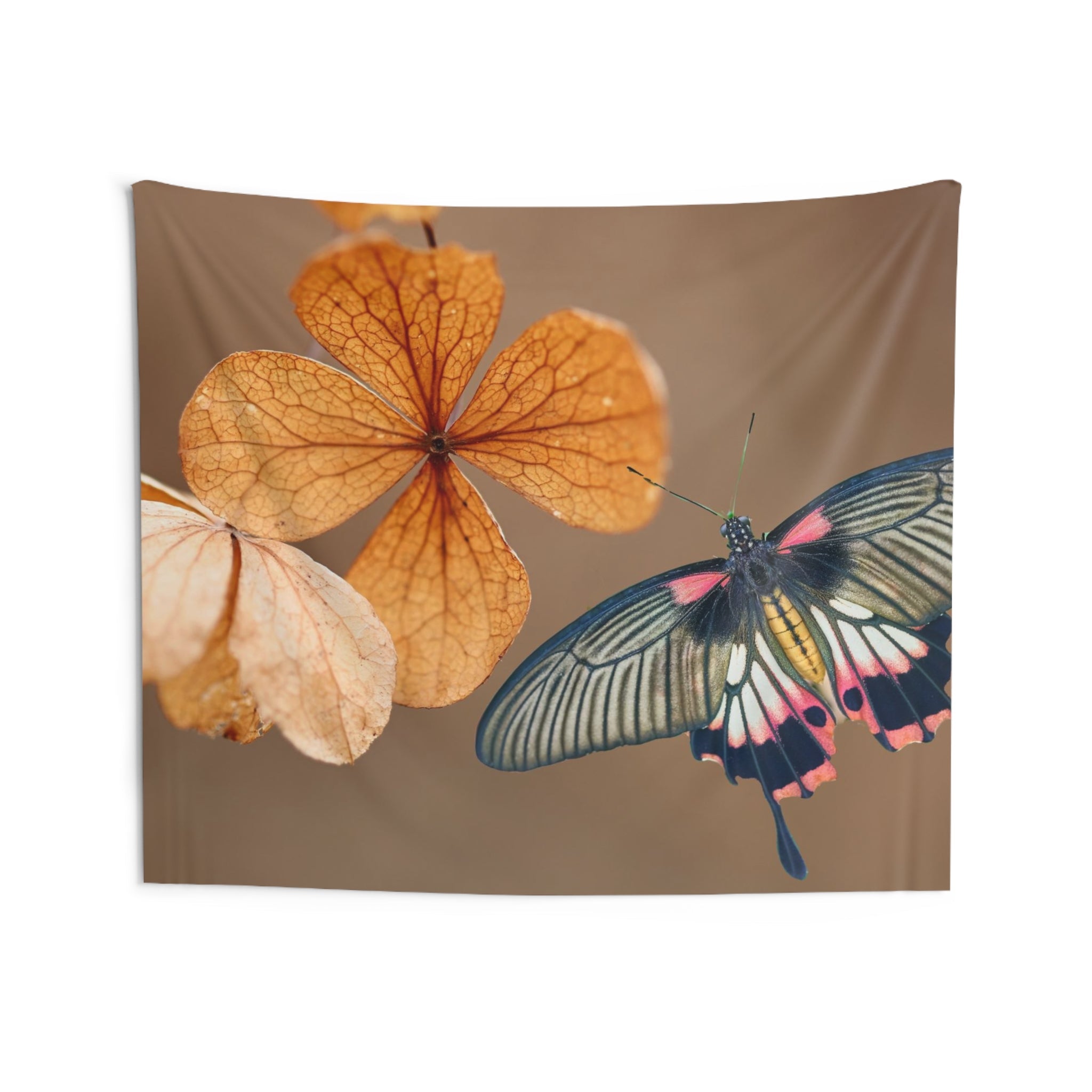 Butterfly & leaves Tapestry-3