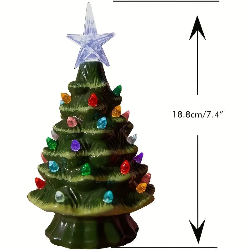 Radiant Glows: Ceramic Christmas Tree Magic-0