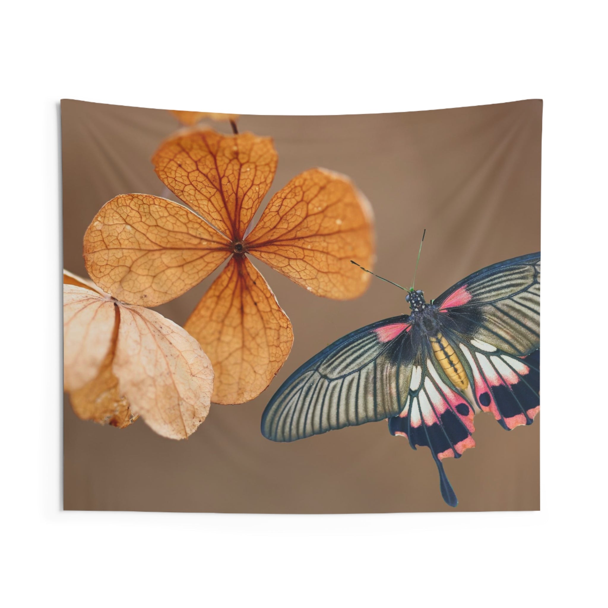 Butterfly & leaves Tapestry-0