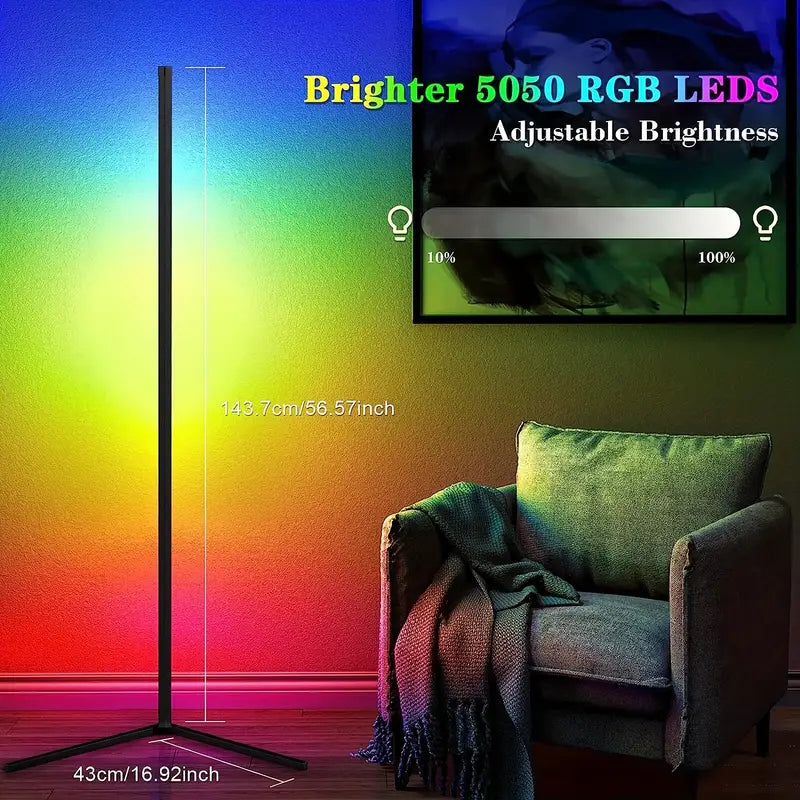 RGB Remote Control Wall Corner Ambient Light - 1.5m Height-1