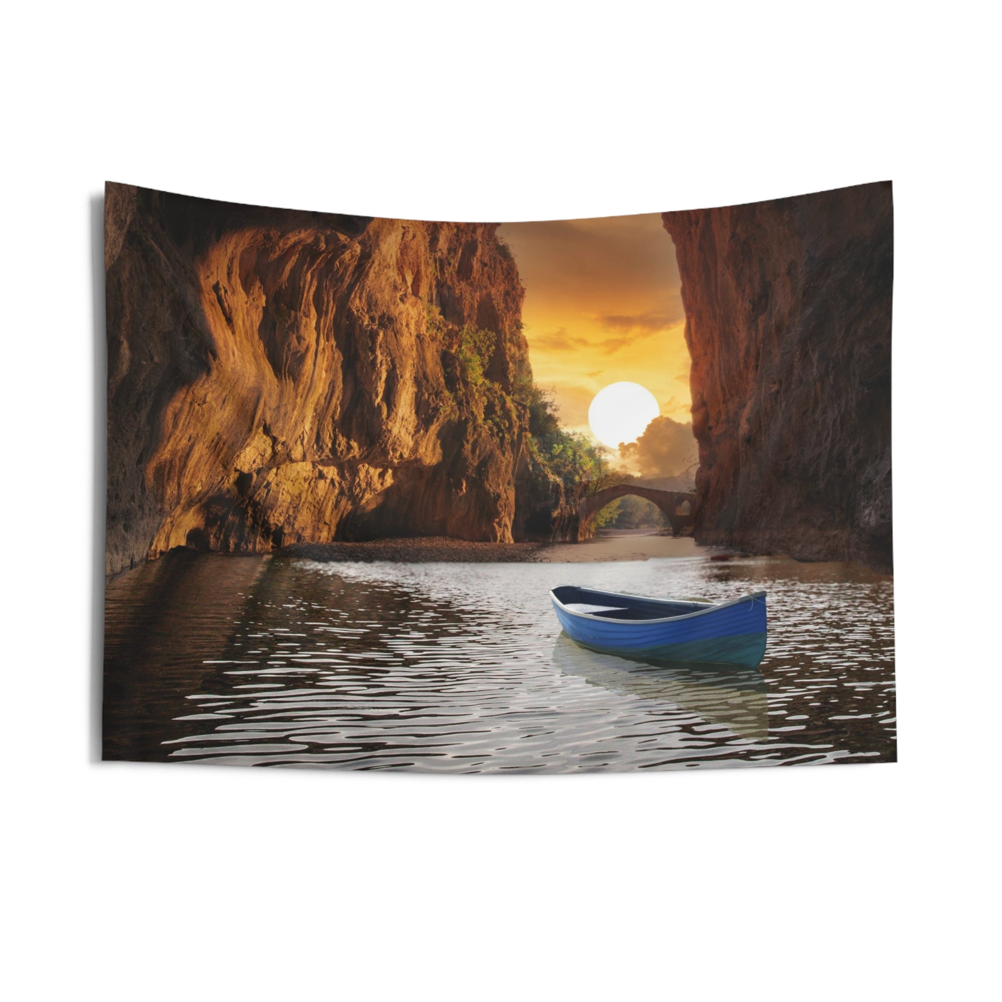 Sunrise Sea Cave Tapestry-2