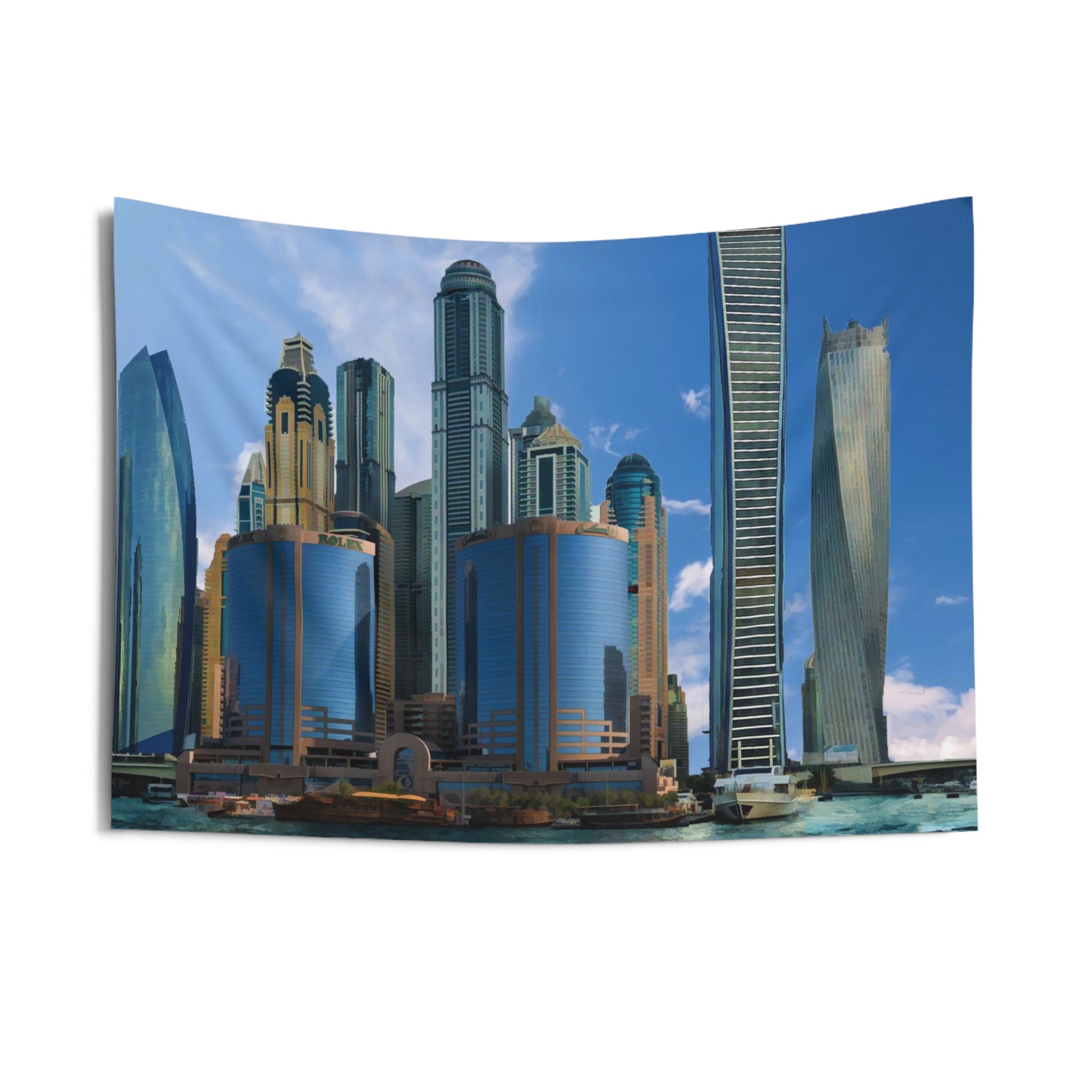 Dubai Skyline Tapestry-2